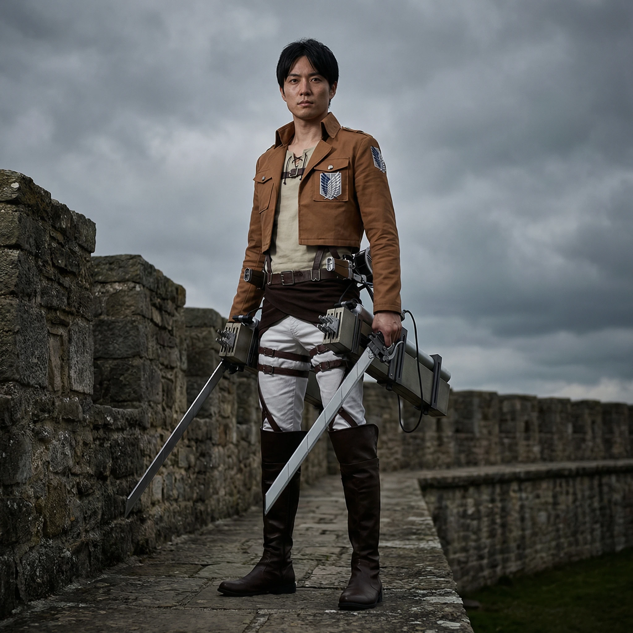 Персонаж аниме «Атака титанов» — Nano Banana Pro промт