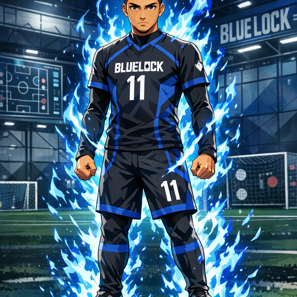 Персонаж аниме Blue Lock — GPT Image 1.5 промт