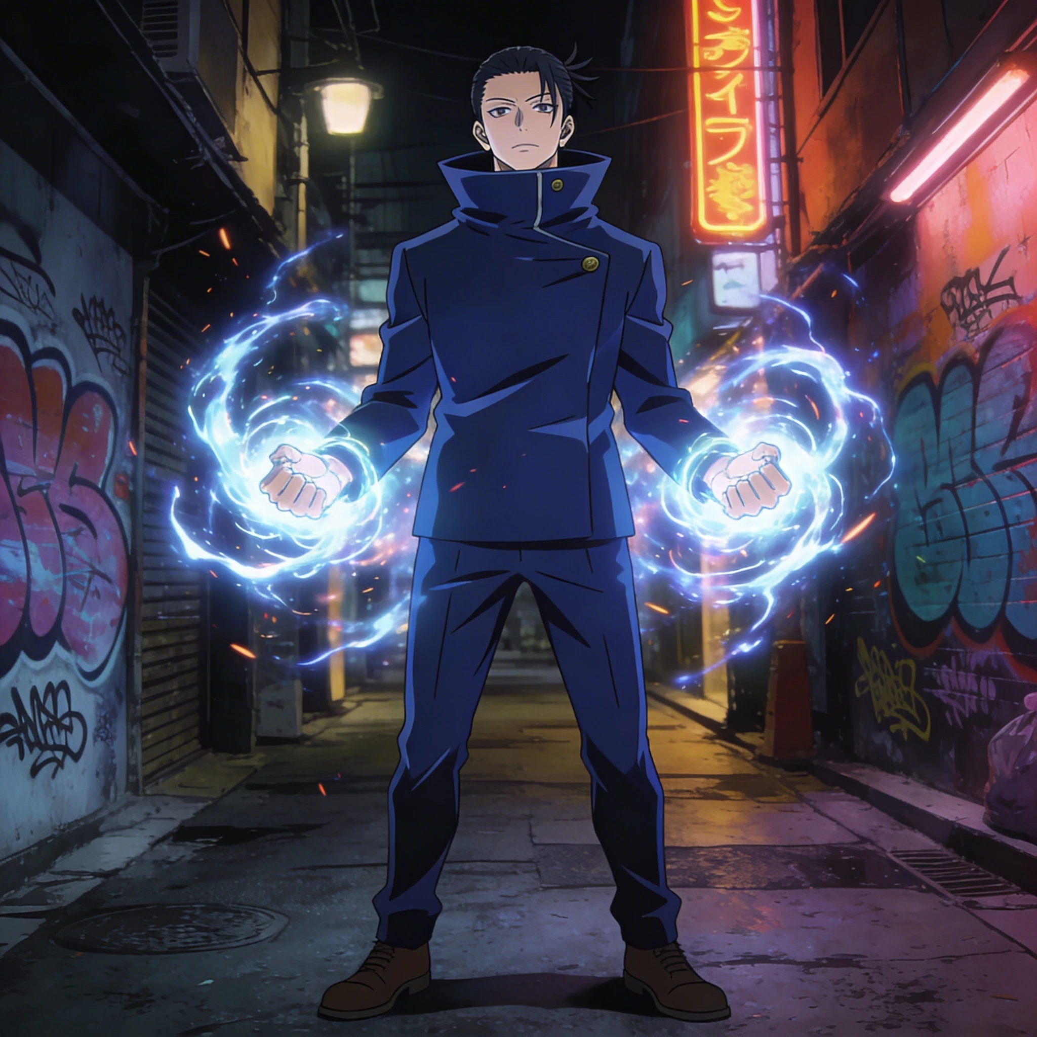 Персонаж аниме «Магическая битва» — Seedream 4.5 промт