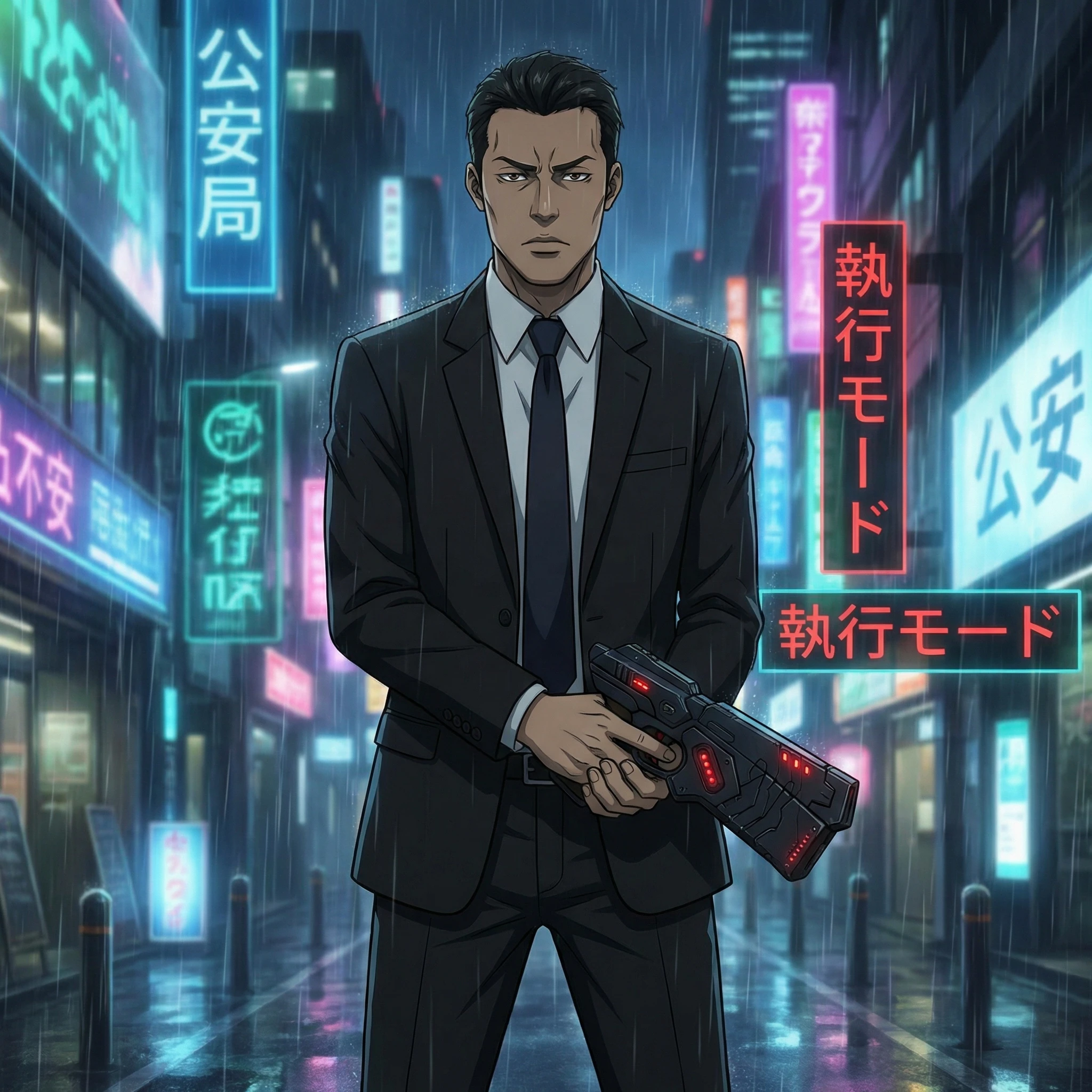 Персонаж аниме «Psycho-Pass» — Nano Banana Pro промт