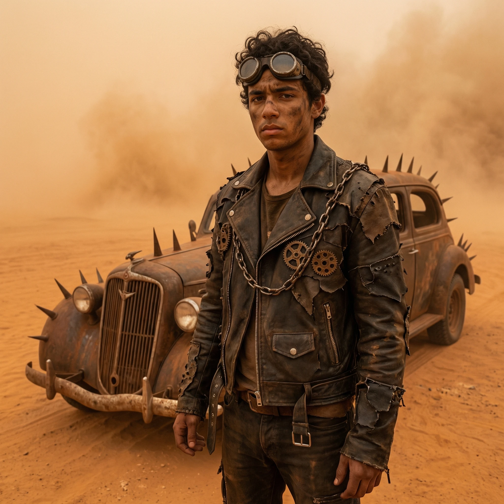 Персонаж фильма «Безумный Макс: Пустошь» — Nano Banana Pro промт
