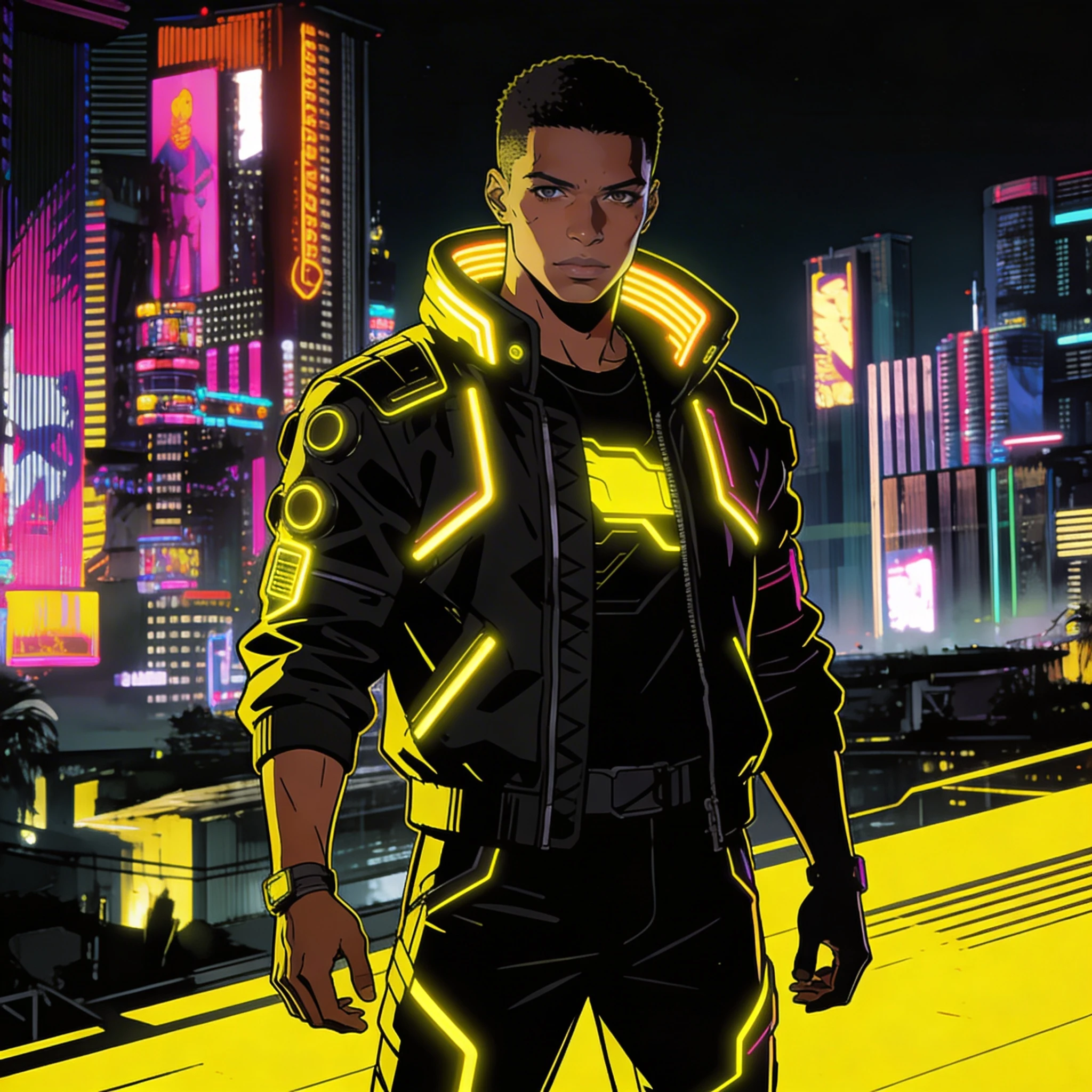 Персонаж игры «Cyberpunk: Edgerunners» — Seedream 4.5 промт