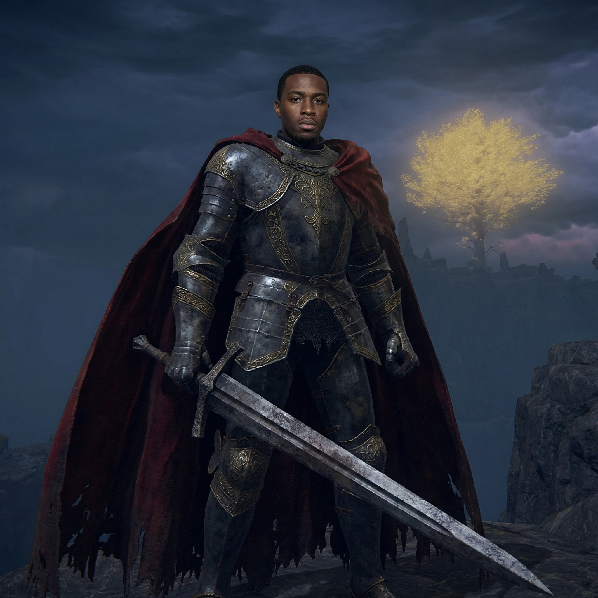 Персонаж игры «Elden Ring» (Рыцарь) — Nano Banana Pro промт