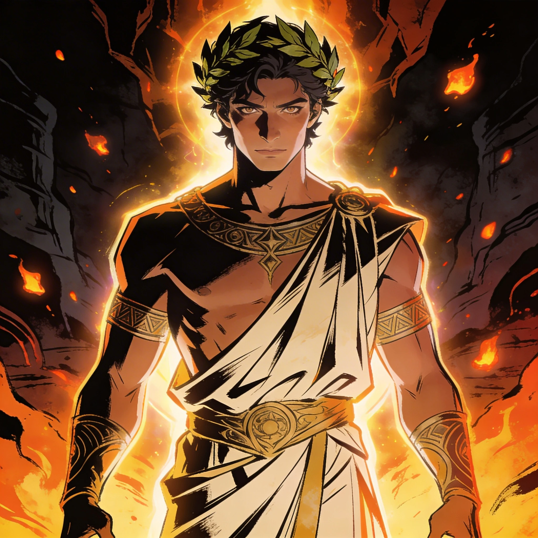 Персонаж игры «Hades»: Божественный стиль — Seedream 4.5 промт