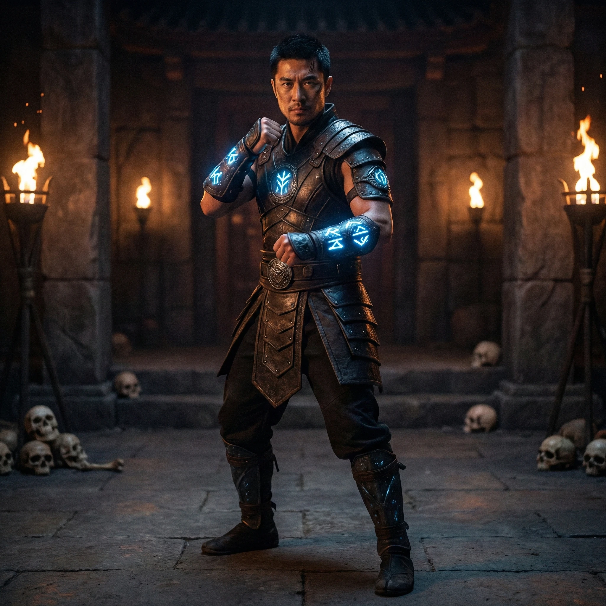 Персонаж игры Mortal Kombat — Nano Banana Pro промт