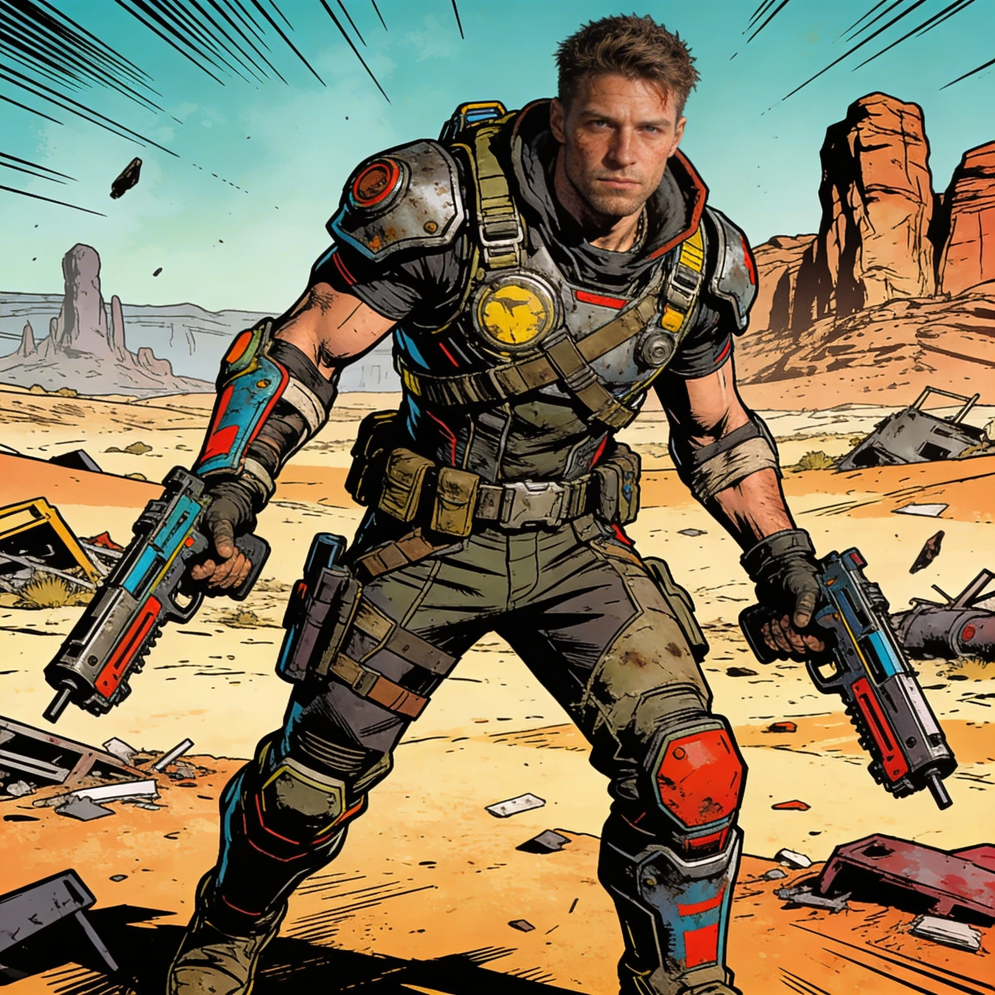 Персонаж игры в стиле Borderlands — Seedream 4.5 промт