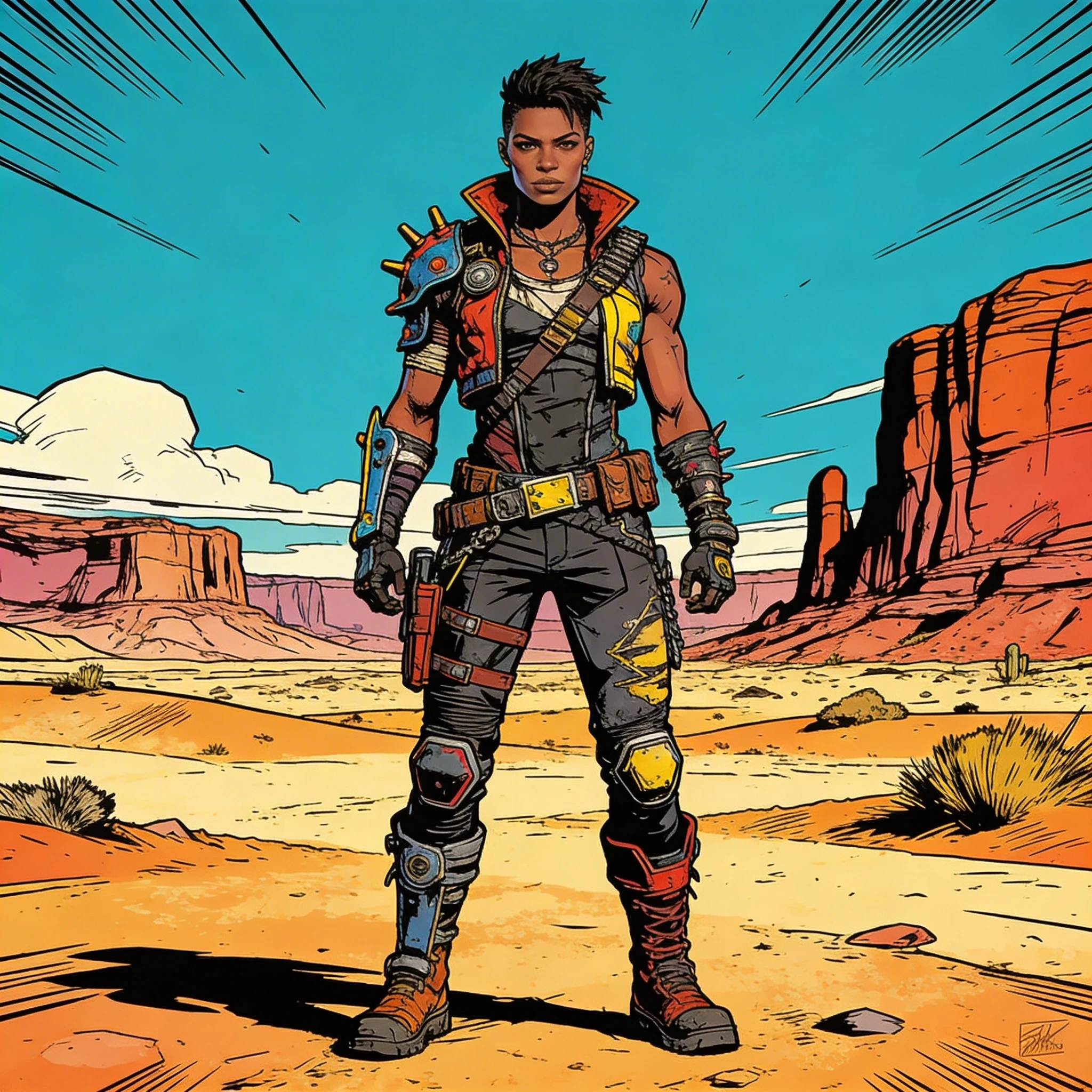 Персонаж игры в стиле Borderlands — Seedream 4.5 промт