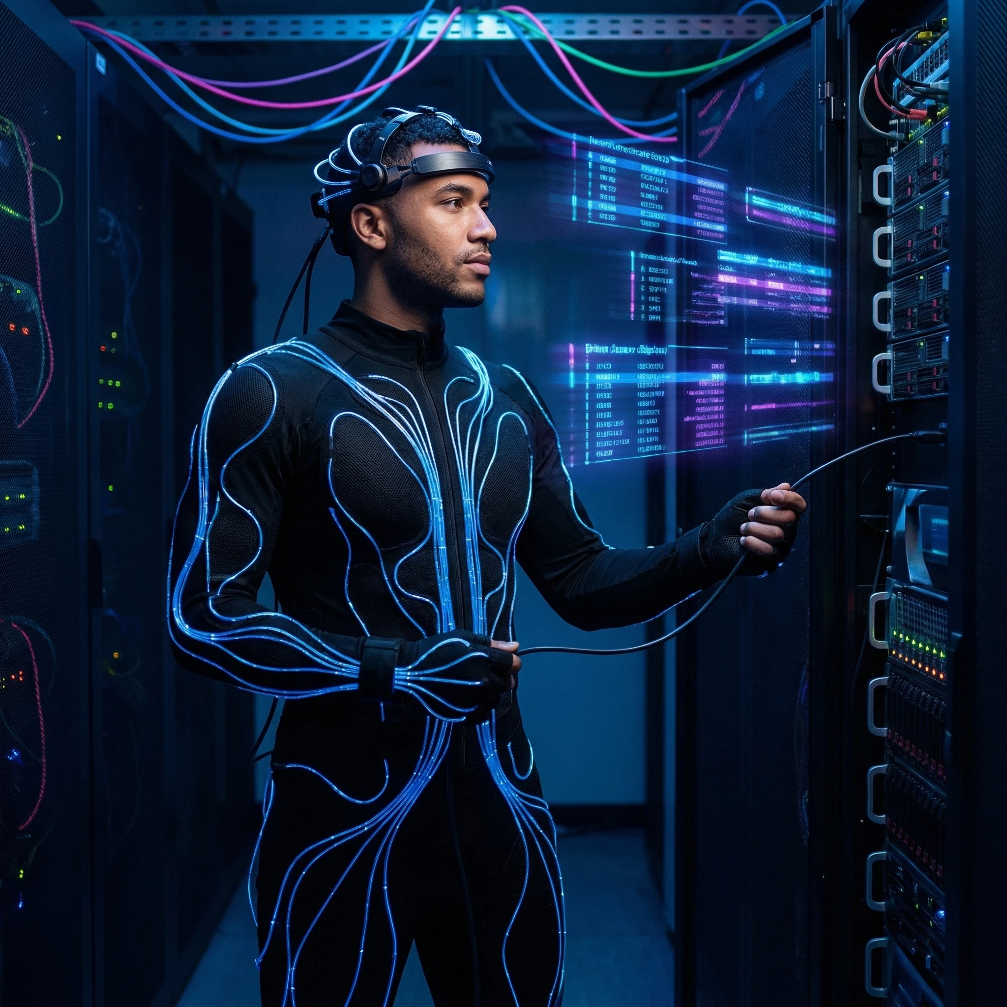 Персонаж игры в стиле Cyberpunk 2077 — Nano Banana Pro промт