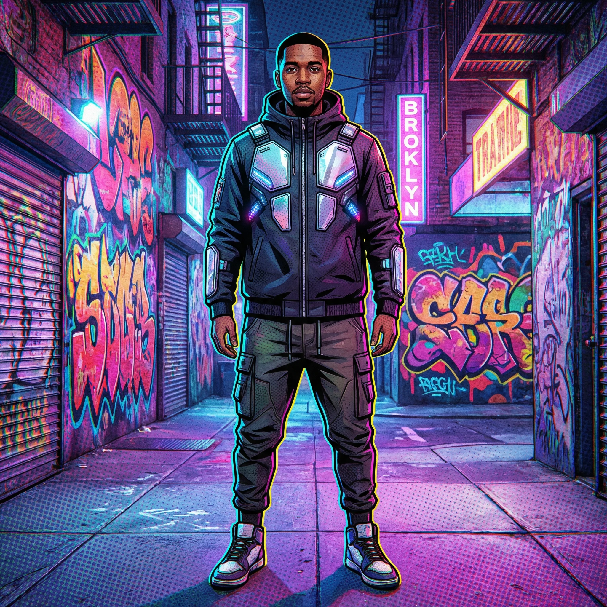 Персонаж мультфильма «Человек-паук: Через вселенные» — Nano Banana Pro промт