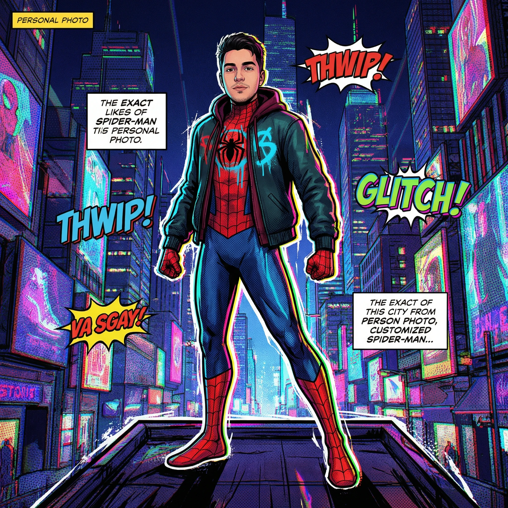 Персонаж мультфильма «Паутина вселенной» — Nano Banana Pro промт