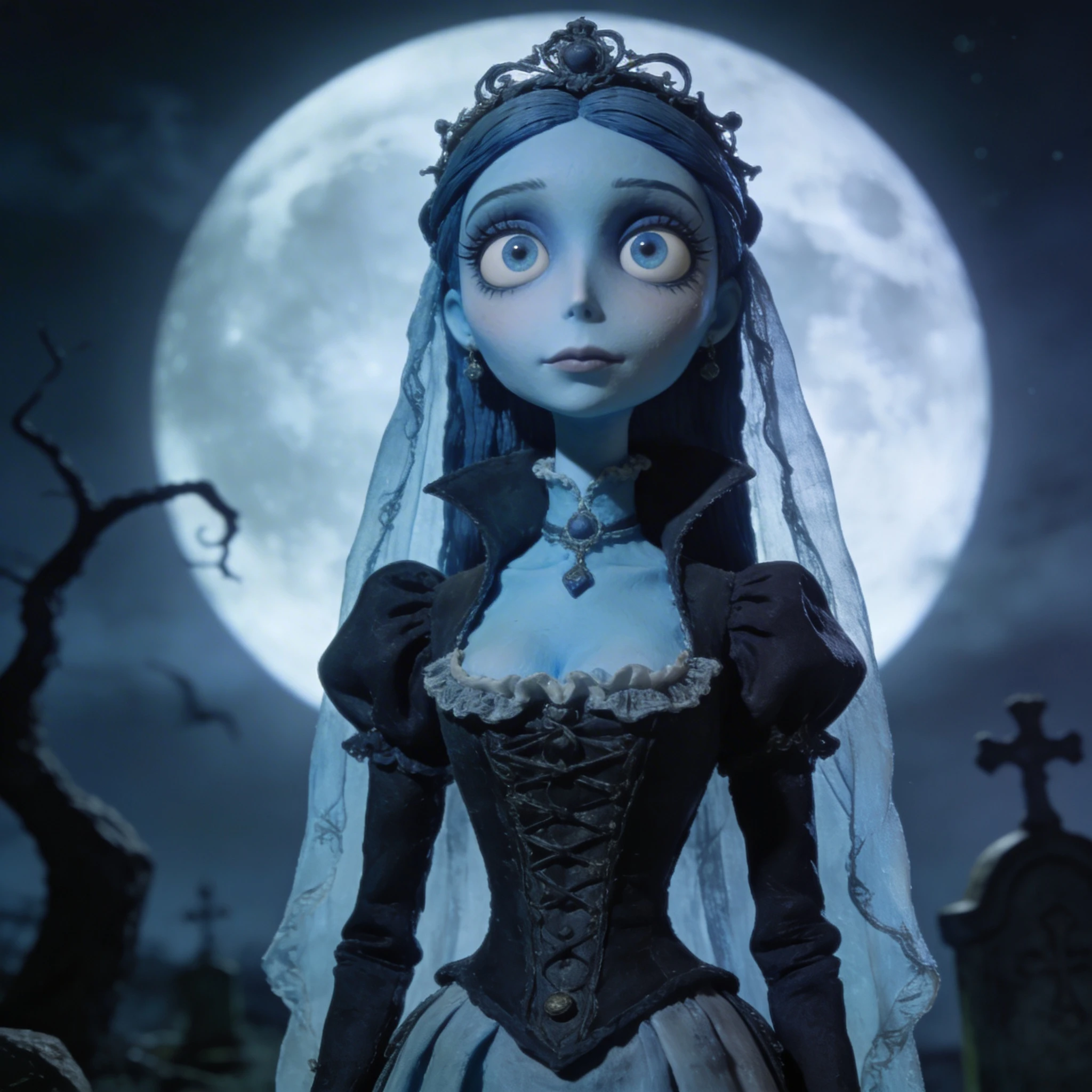 Персонаж мультфильма «Труп невесты» — Seedream 4.5 промт