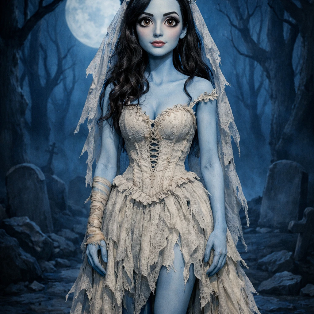 Персонаж мультфильма «Труп невесты» — GPT Image 1.5 промт