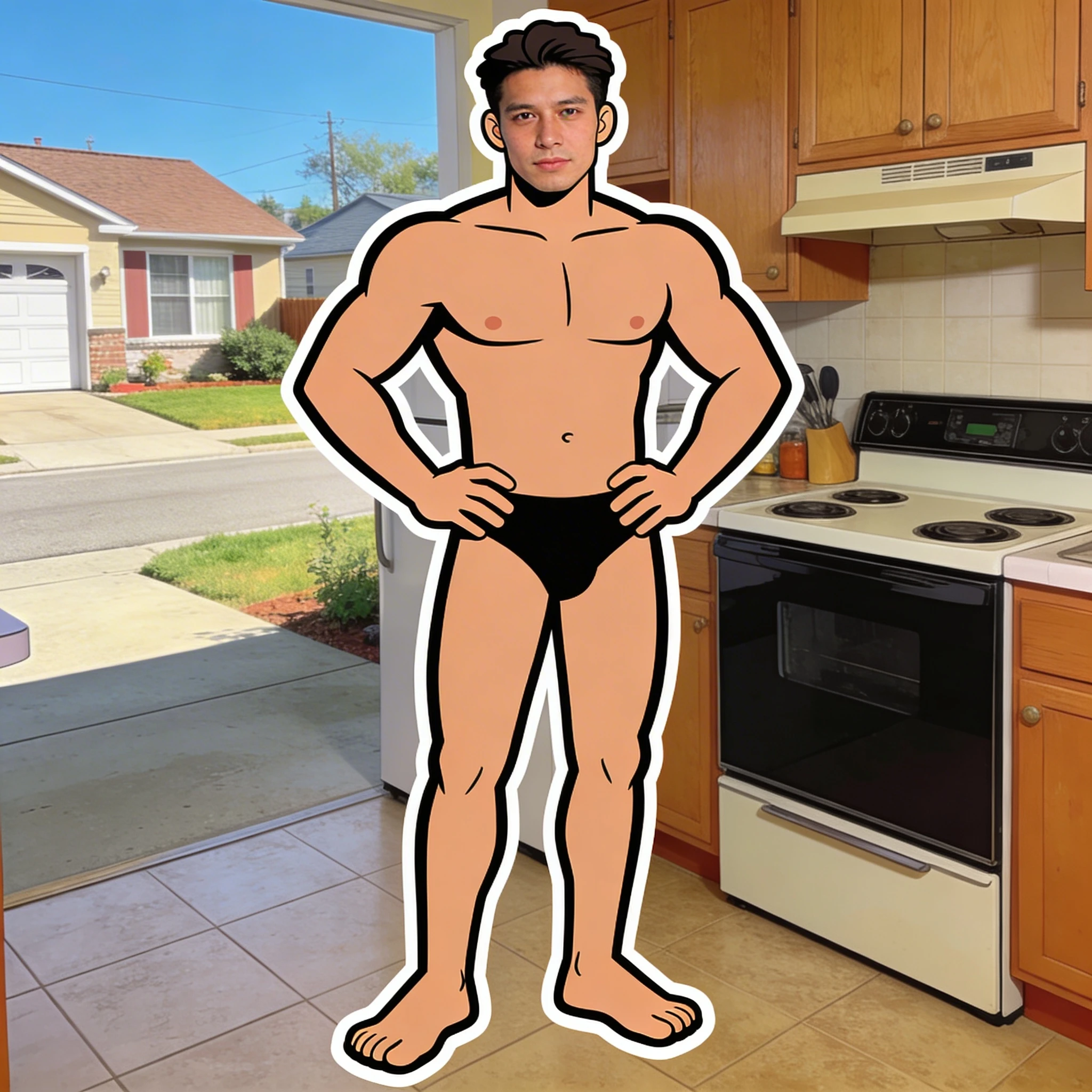 Персонаж мультфильма «Удивительный мир Гамбола» — Seedream 4.5 промт