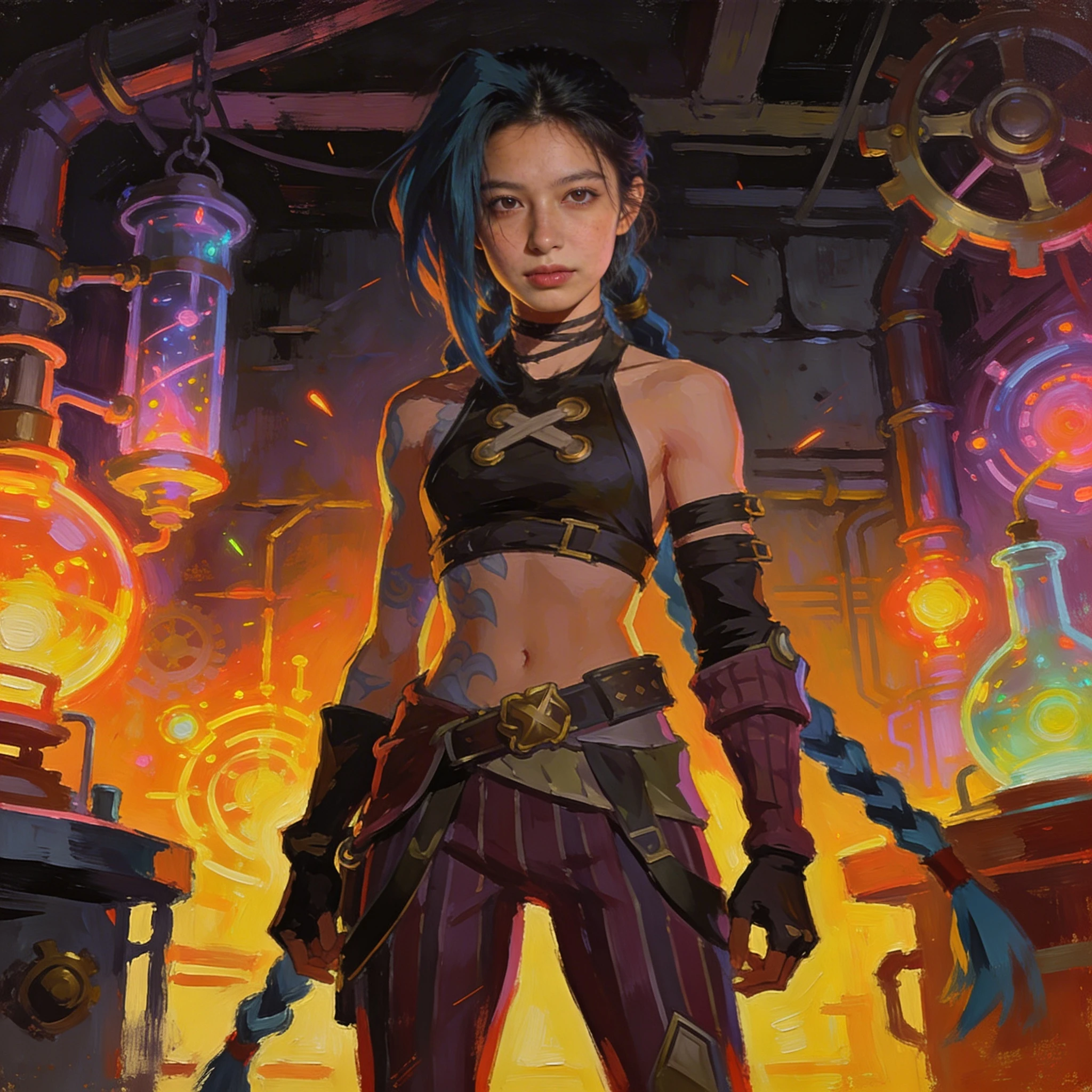 Персонаж мультсериала «Аркейн» — Seedream 4.5 промт