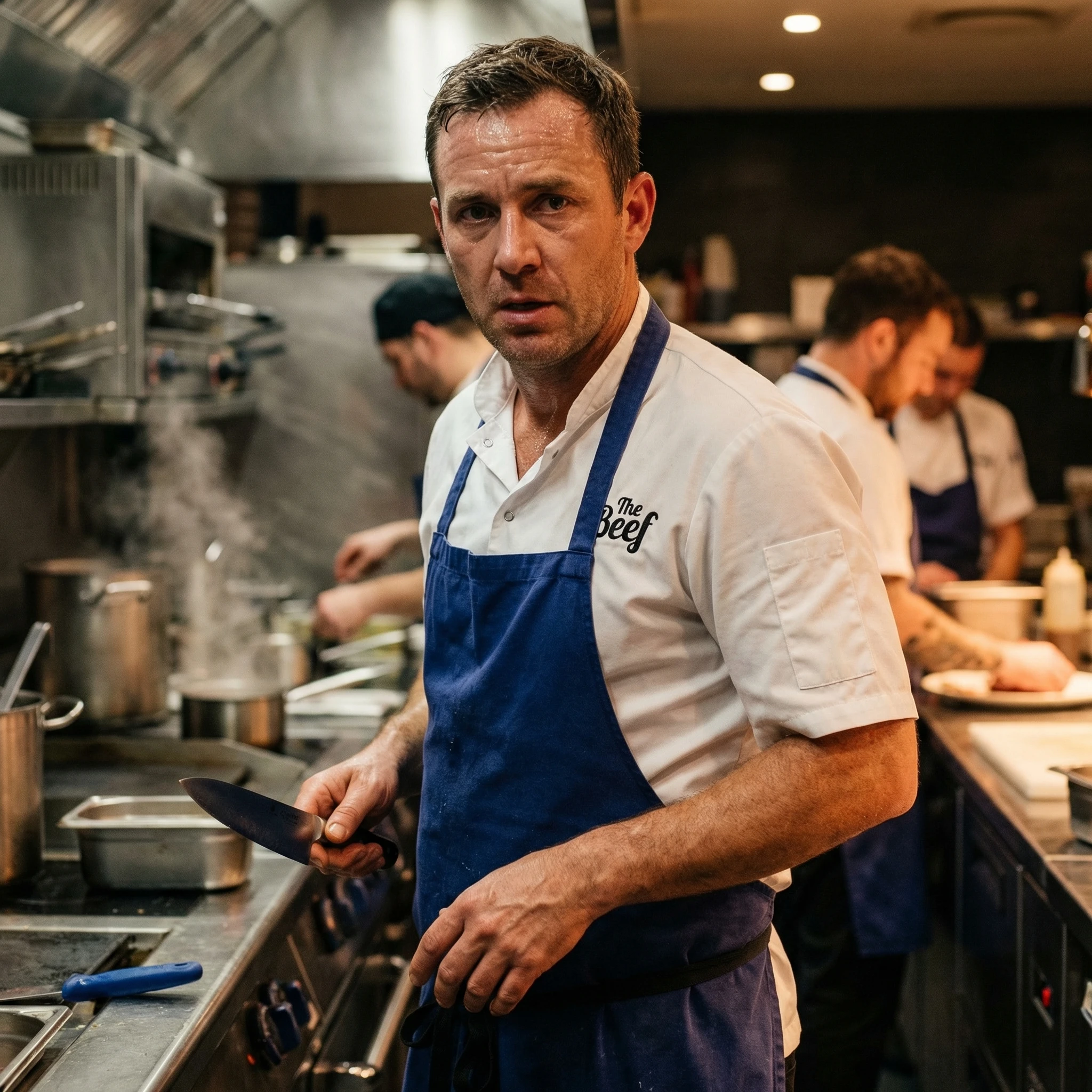 Персонаж сериала «Медведь»: Шеф-повар — Nano Banana Pro промт