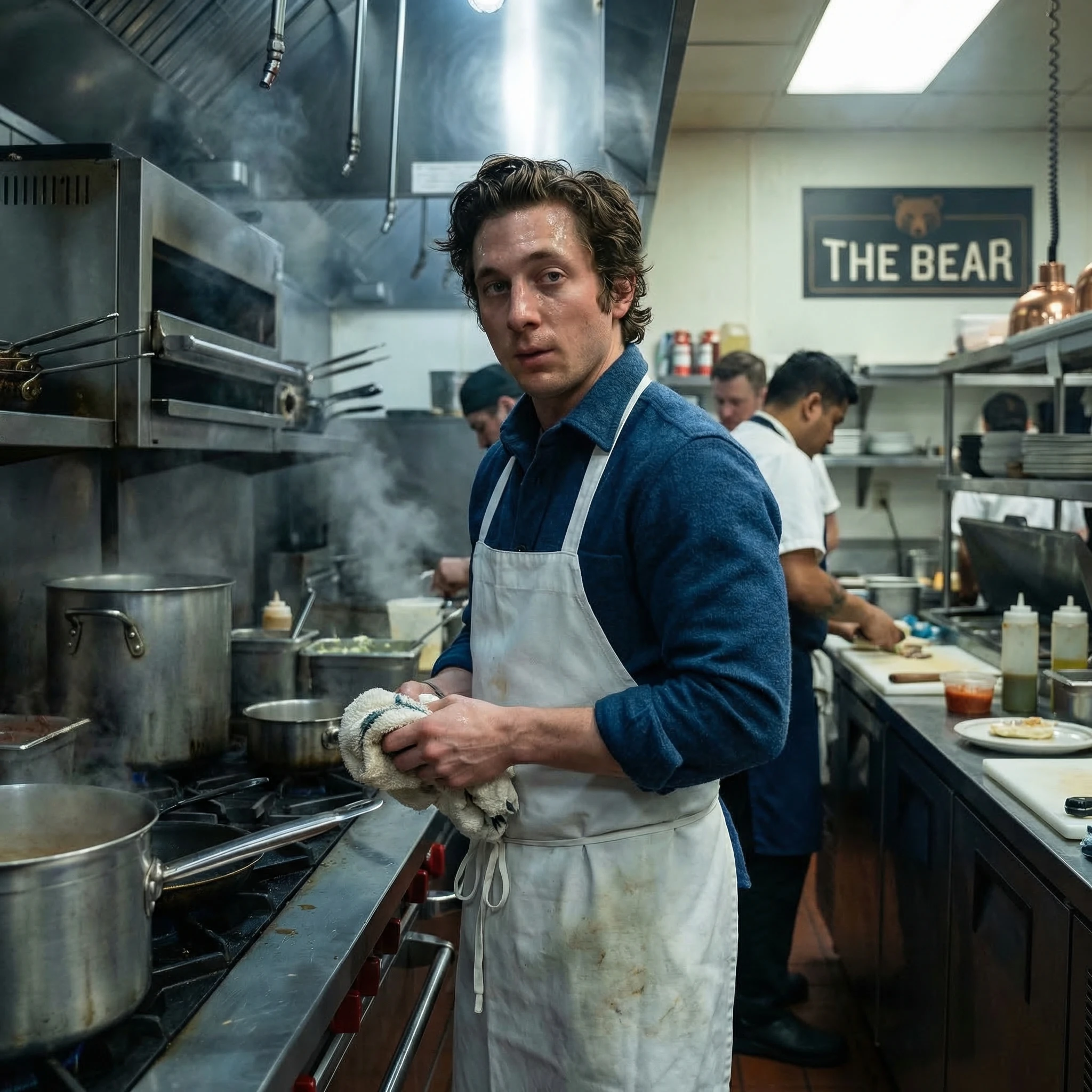 Персонаж сериала «Медведь»: шеф-повар — Nano Banana Pro промт