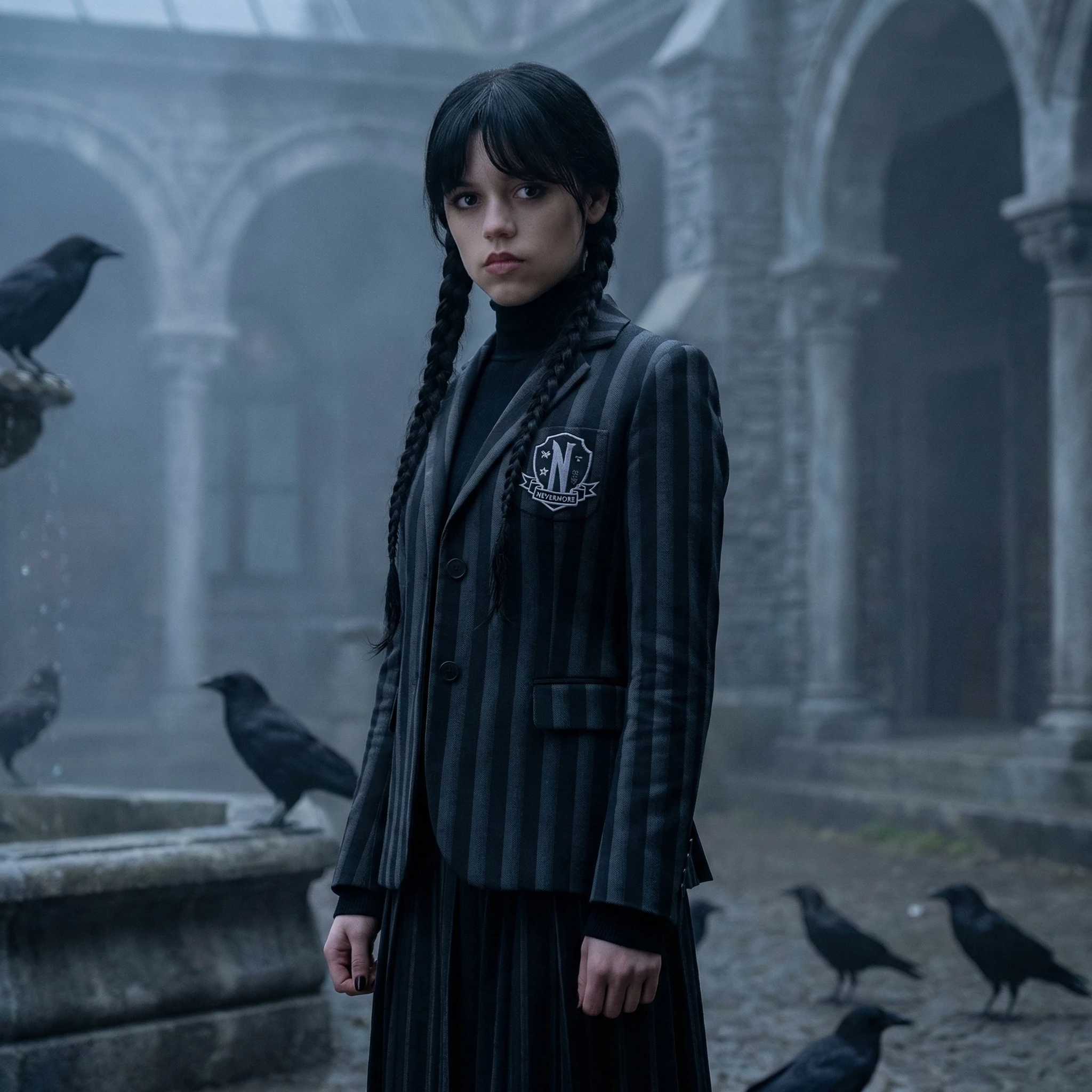 Персонаж сериала «Уэнсдэй» — Nano Banana Pro промт