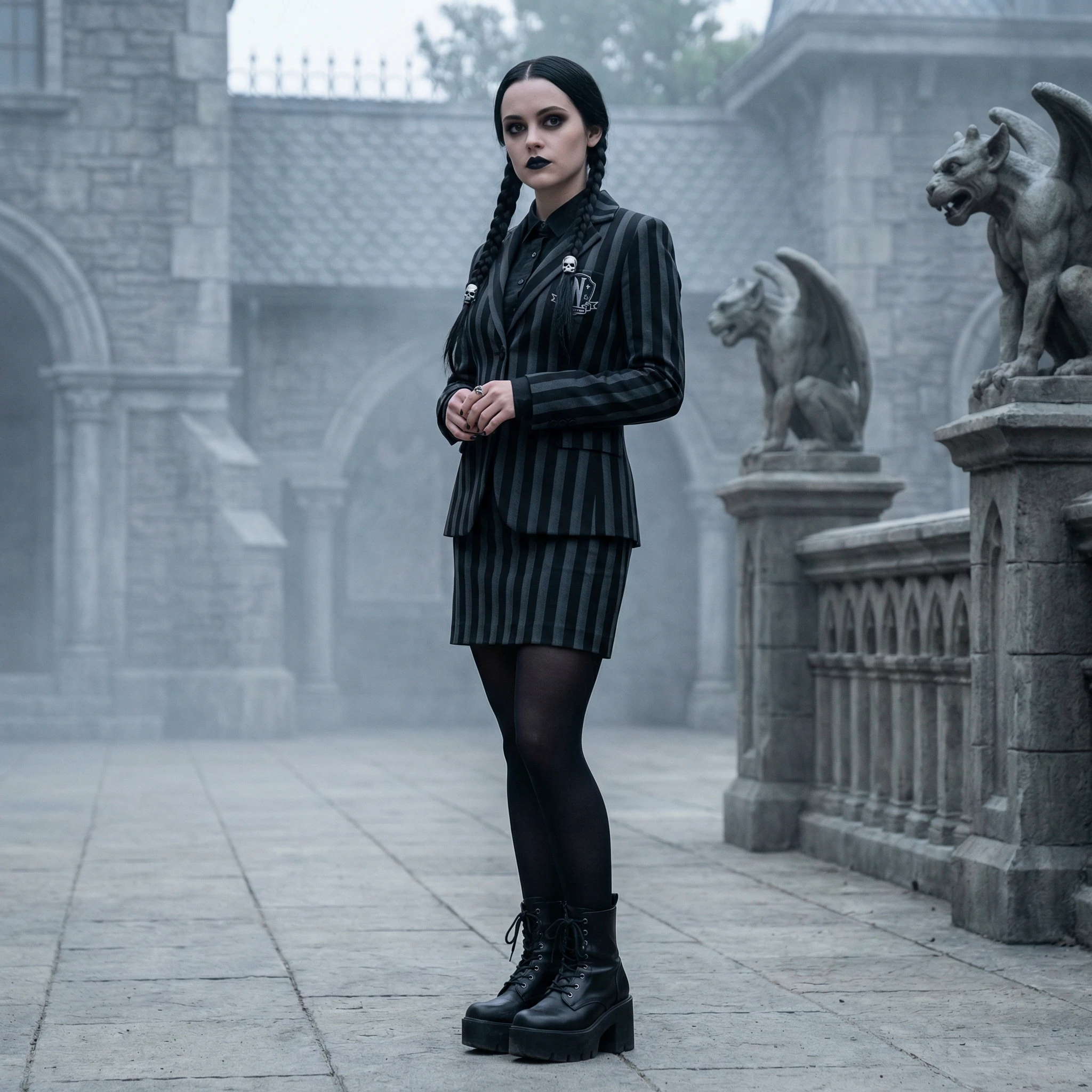 Персонаж сериала «Уэнсдэй» — Nano Banana Pro промт