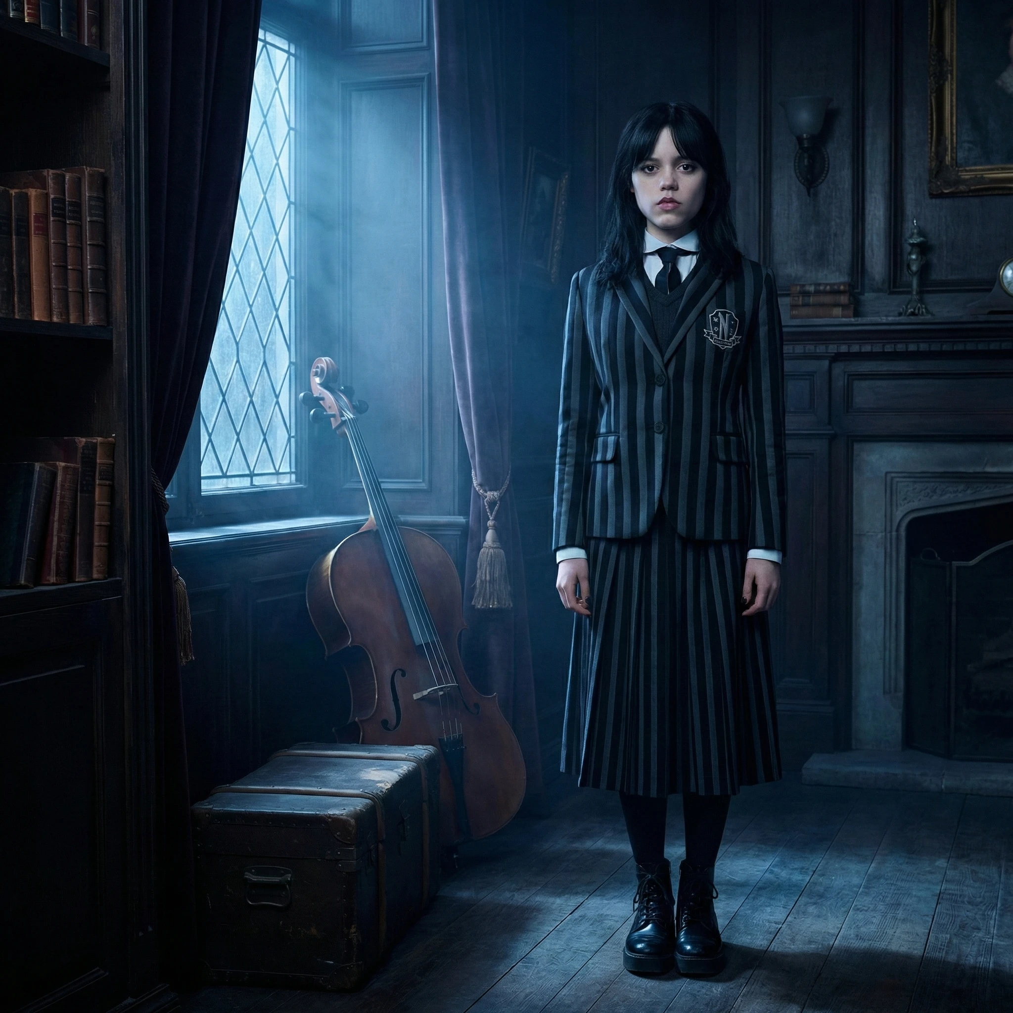 Персонаж сериала «Уэнсдэй» — Nano Banana Pro промт