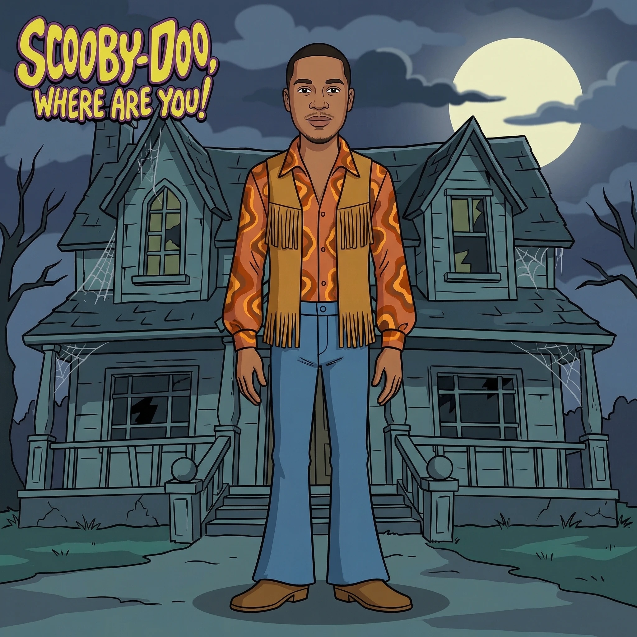 Персонаж в стиле мультфильма «Скуби-Ду» — Nano Banana Pro промт