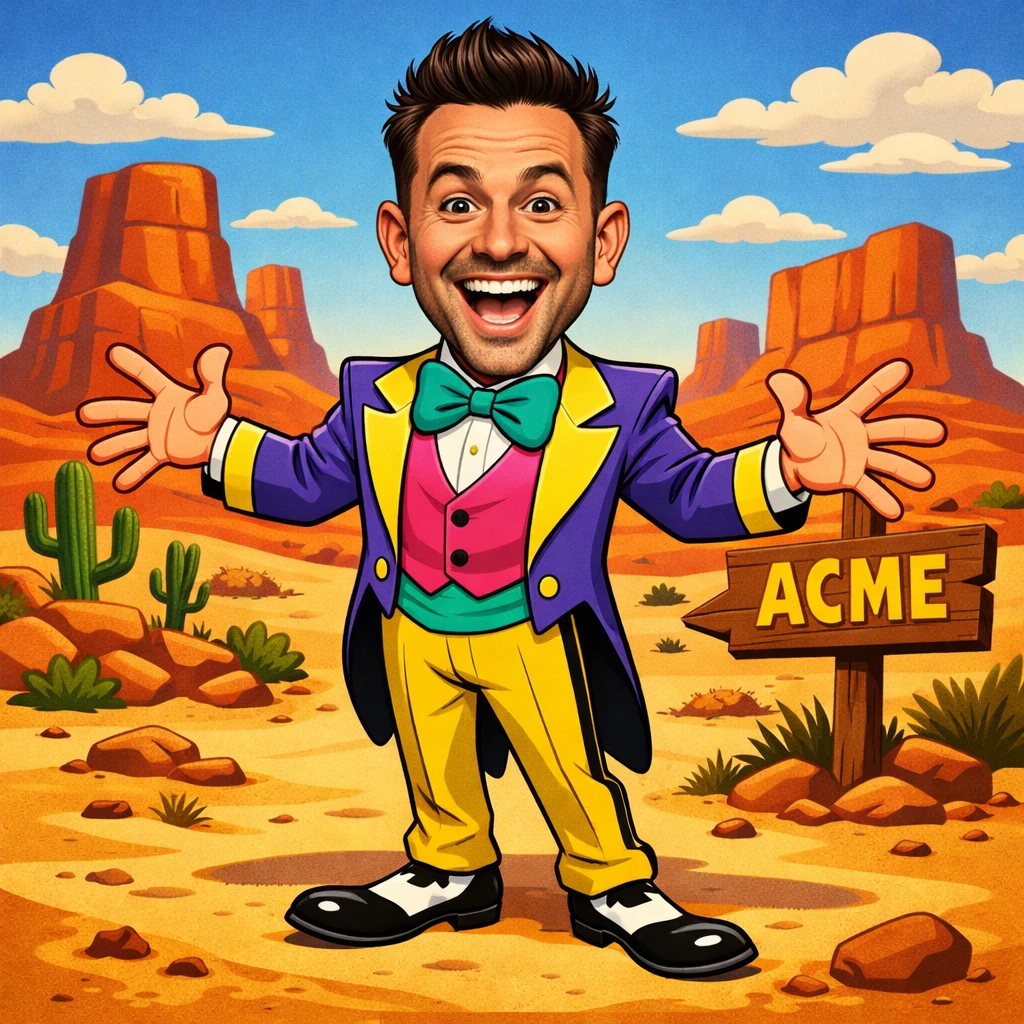 Персонаж в стиле мультфильмов Looney Tunes — GPT Image 1.5 промт