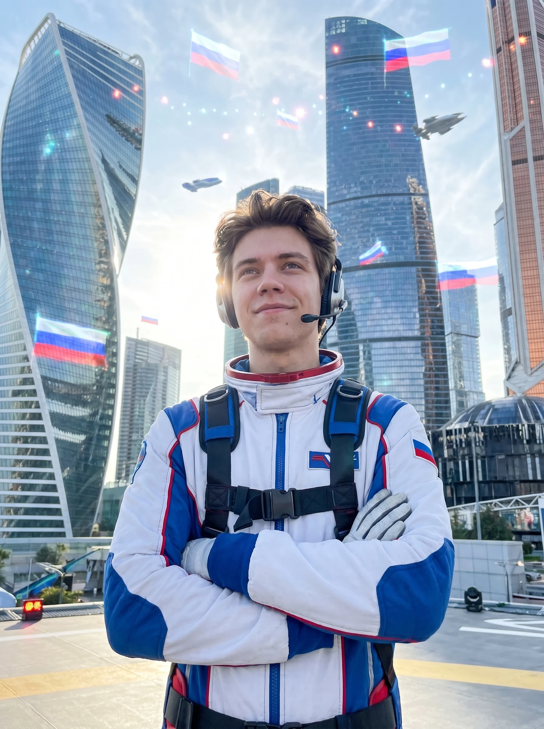 Пилот будущего: День России — Nano Banana Pro промт