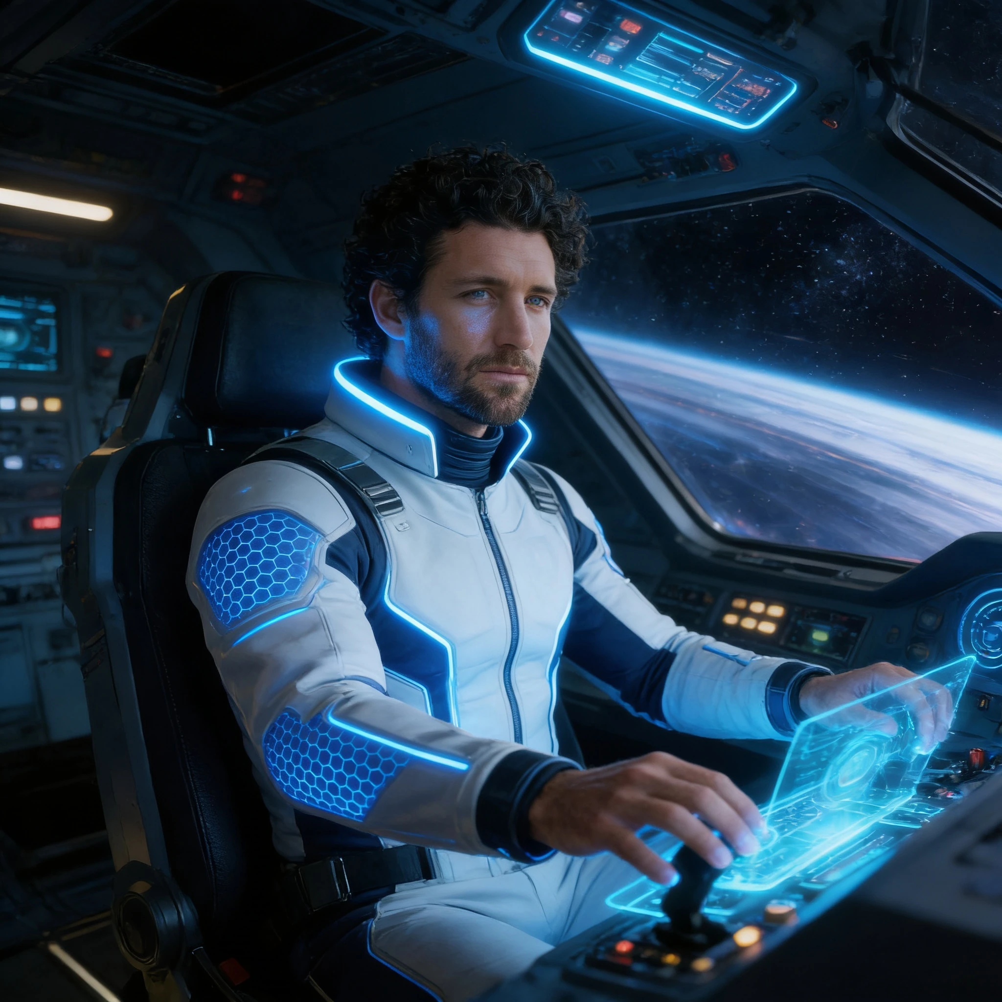 Пилот космического флота — Seedream 4.5 промт