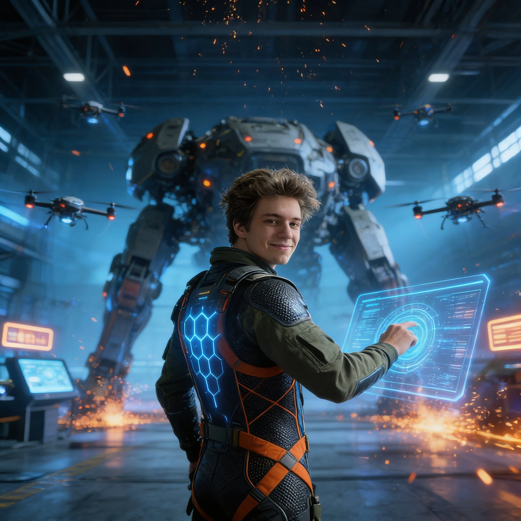 Пилот мехов: Последний рубеж — Seedream 4.5 промт