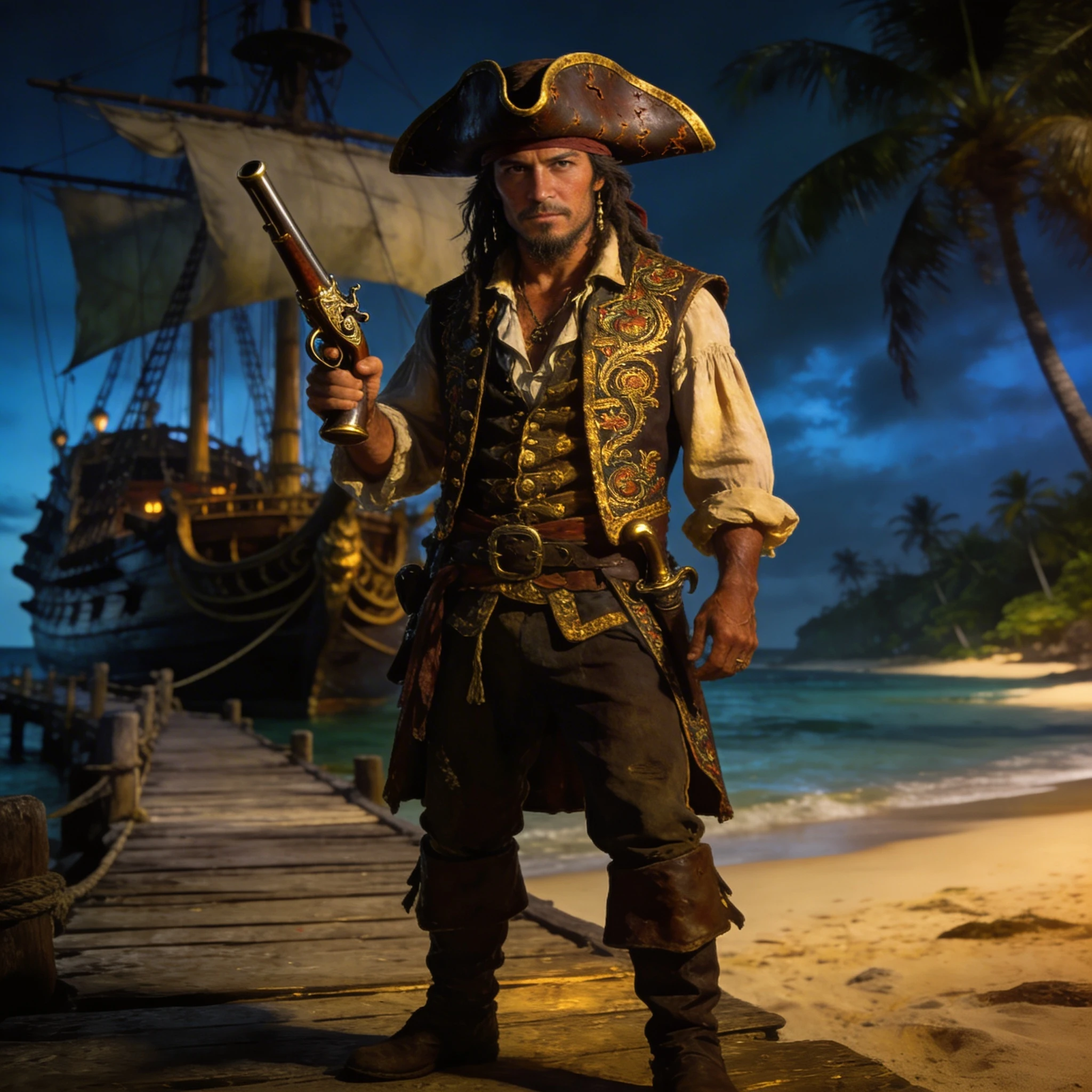 Пират Карибского моря — Seedream 4.5 промт