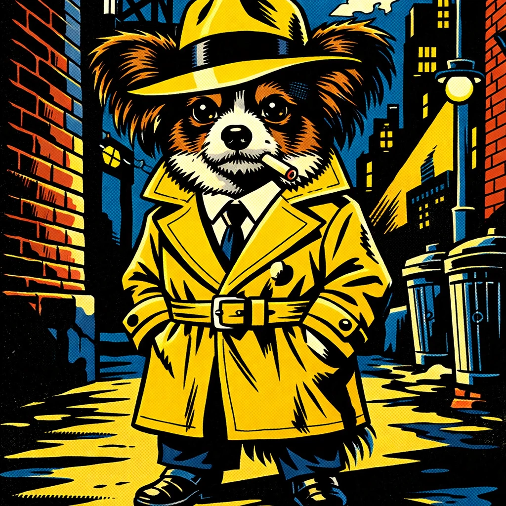 Питомец — Детектив в стиле Дика Трейси — GPT Image 1.5 промт