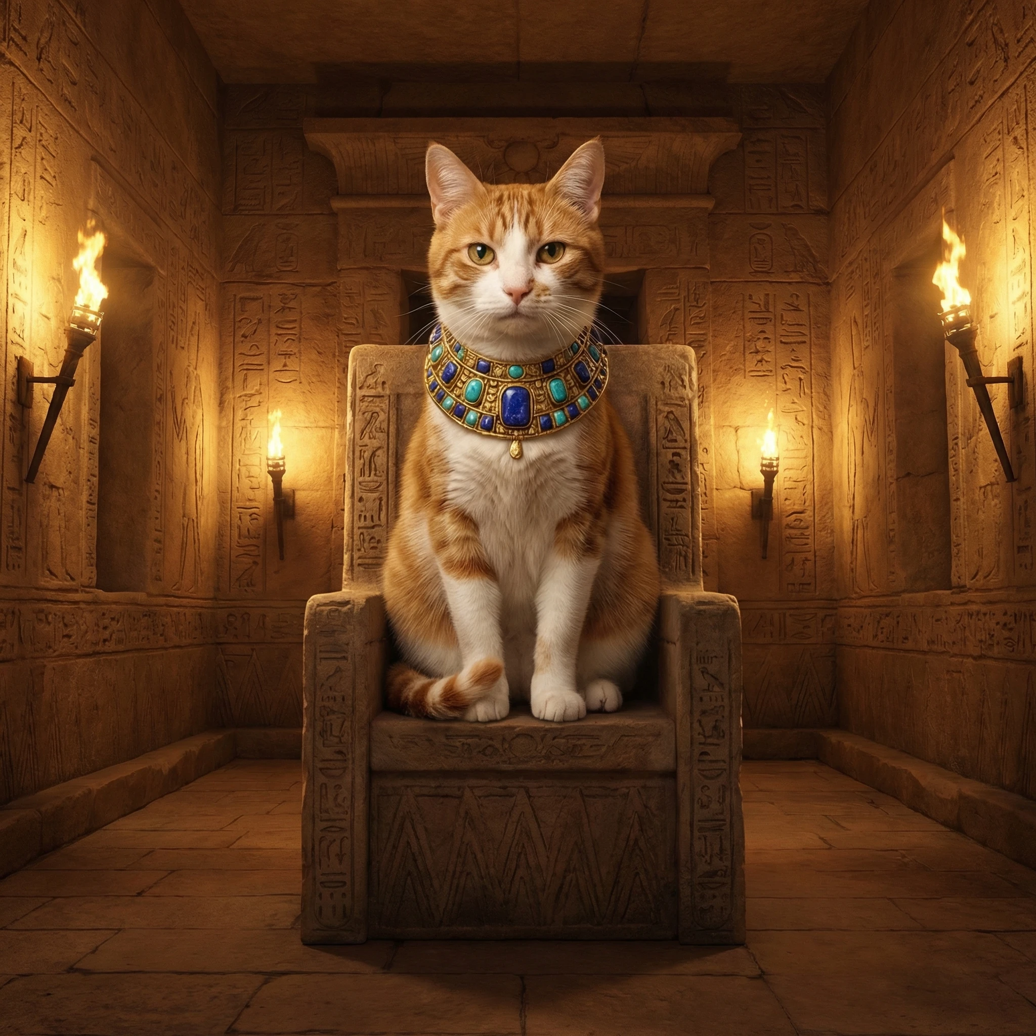 Питомец — Древнеегипетское божество — Nano Banana Pro промт