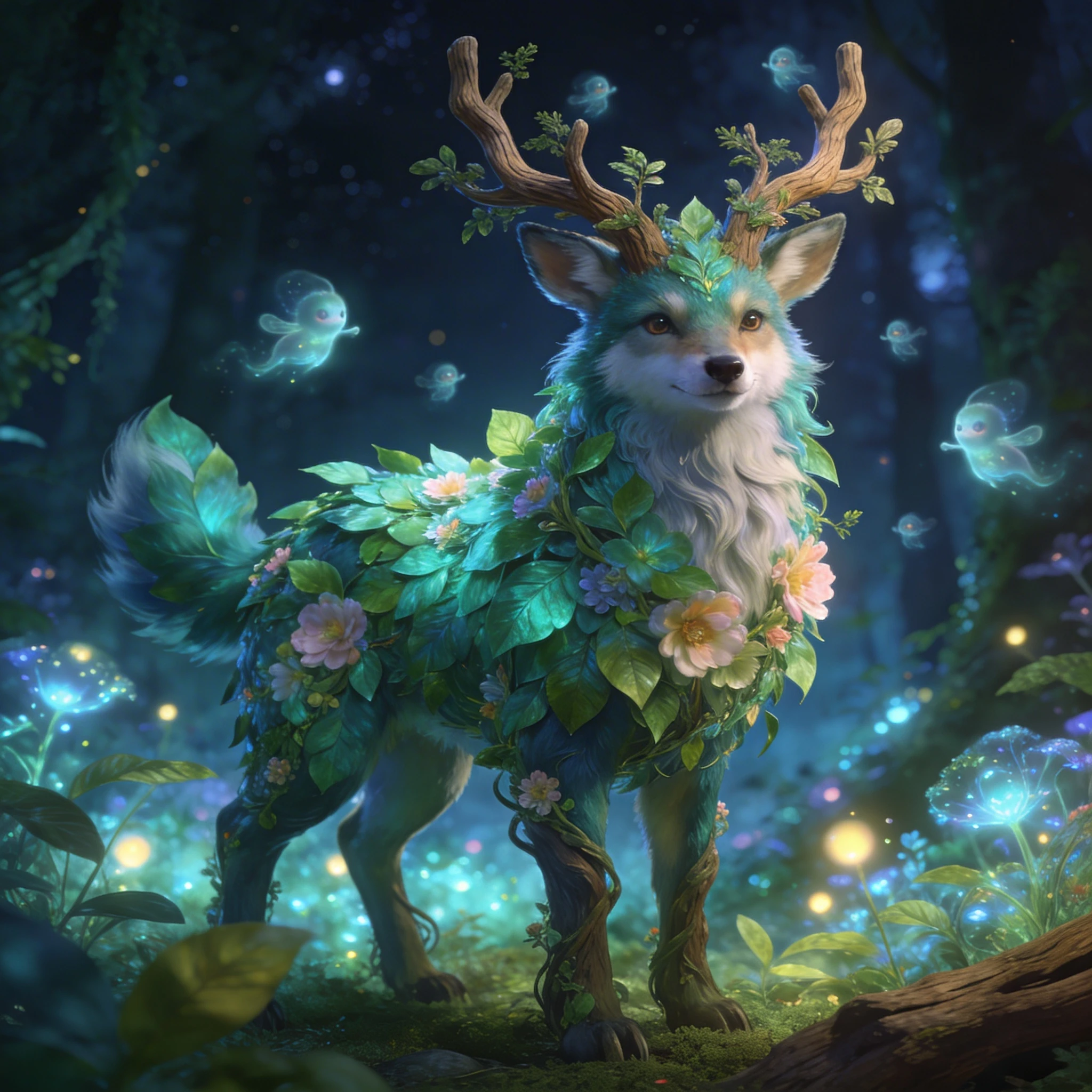 Питомец — Древний Дух Леса — Seedream 4.5 промт