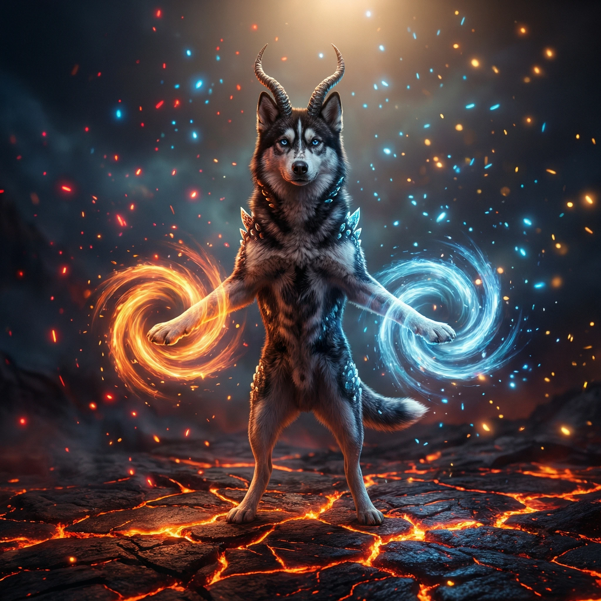 Питомец — Повелитель Стихий — Nano Banana Pro промт