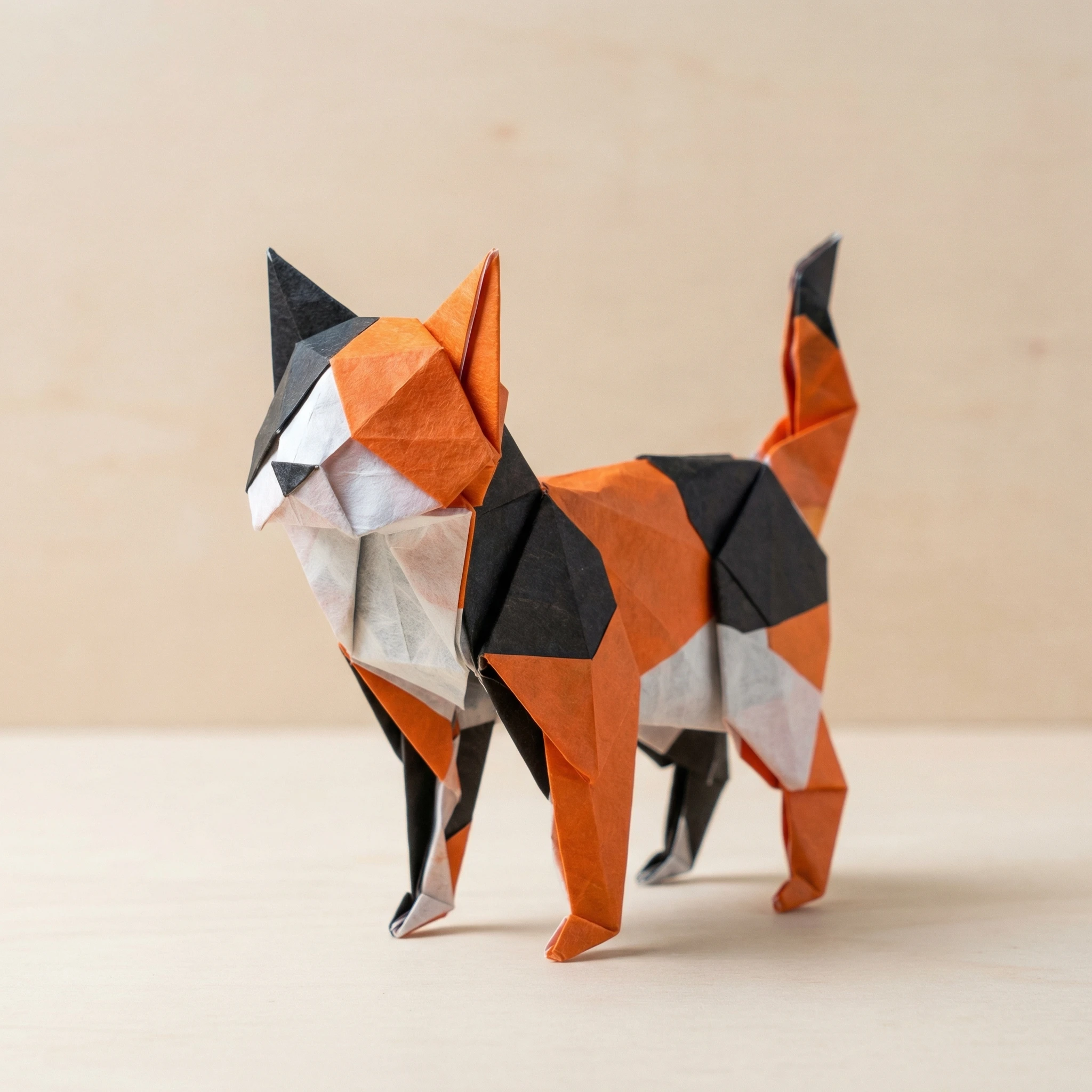 Питомец в стиле бумажного оригами — Nano Banana Pro промт