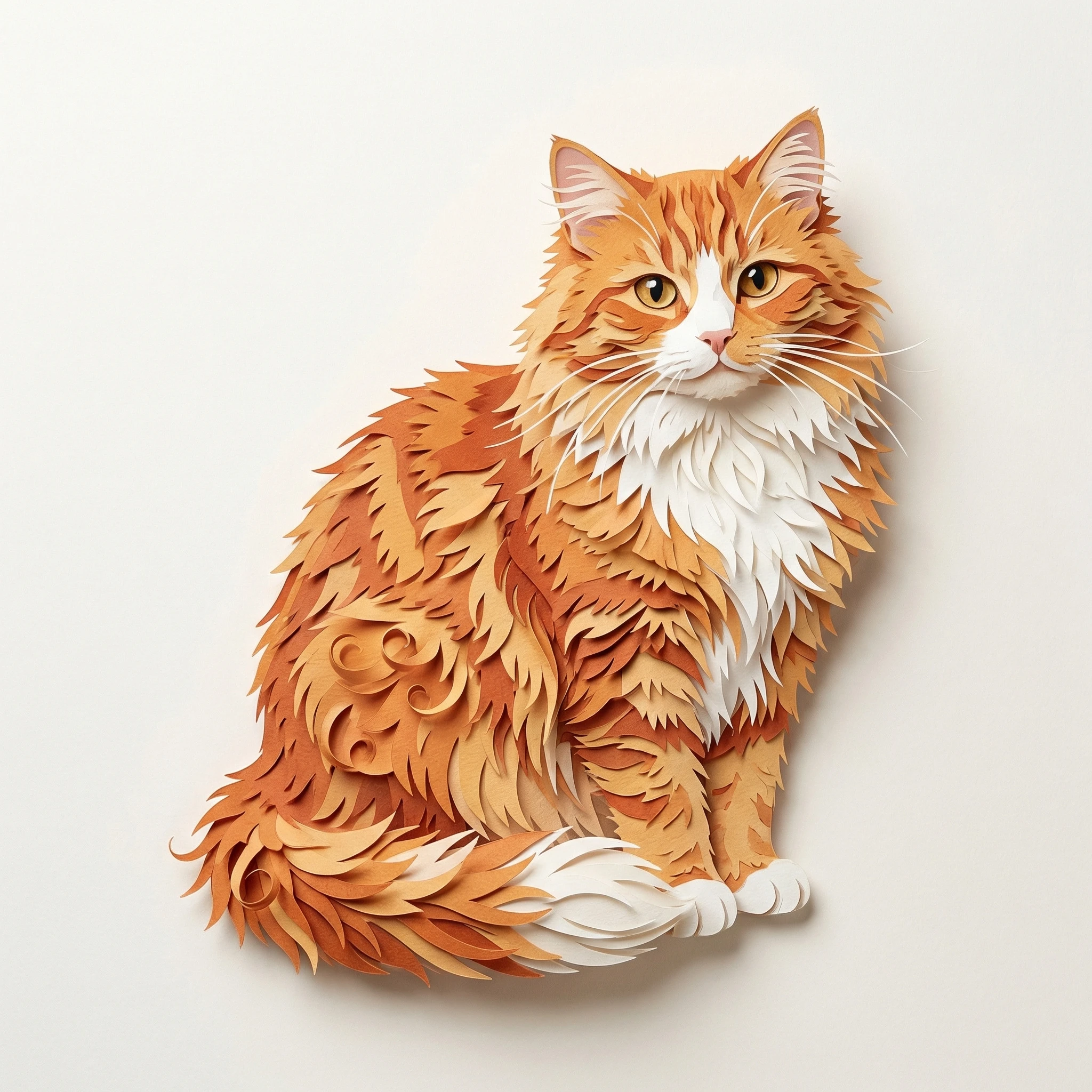 Питомец в стиле бумажной скульптуры — Nano Banana Pro промт