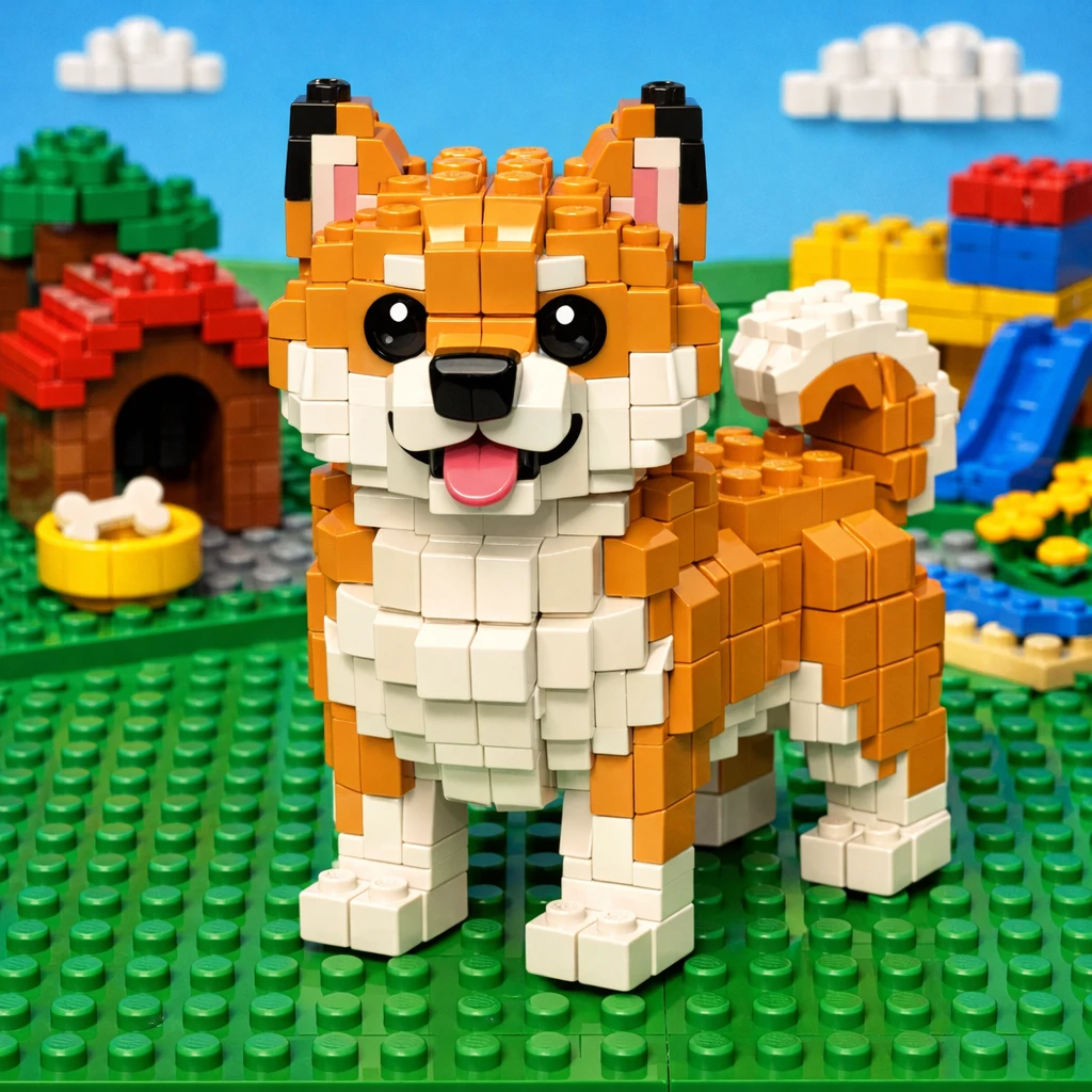 Питомец в стиле Лего-фигурки — GPT Image 1.5 промт