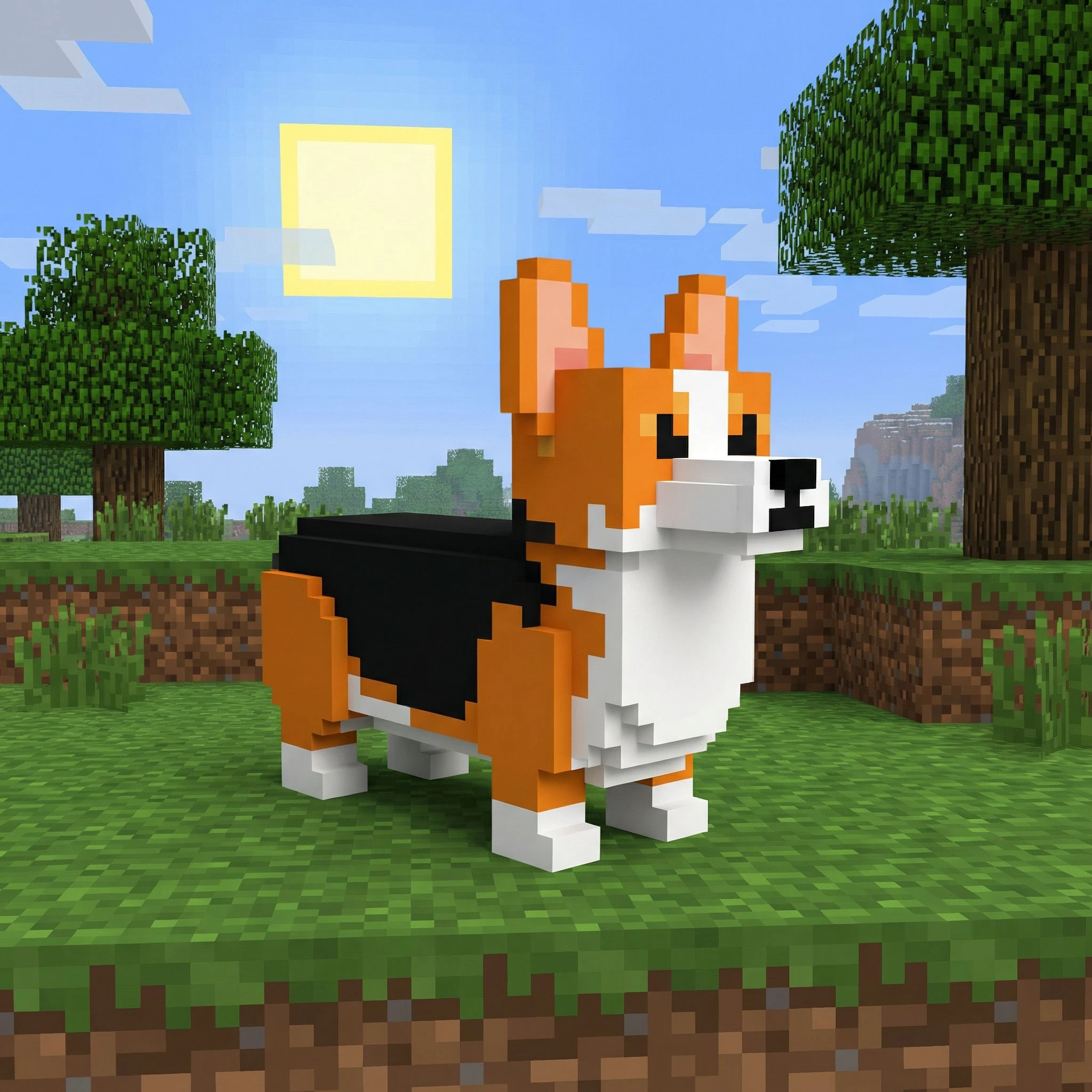 Питомец в стиле Minecraft — Nano Banana Pro промт