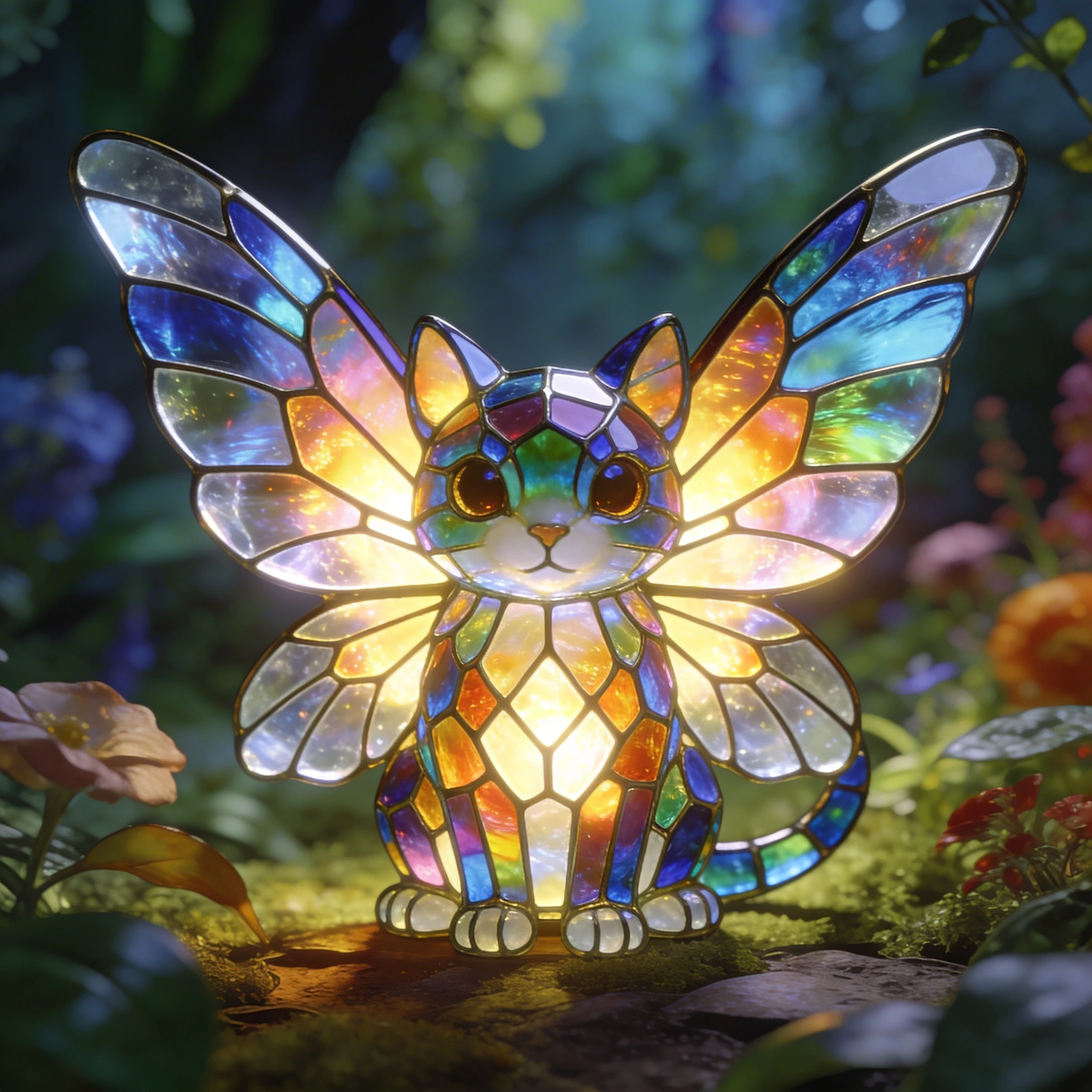 Питомец в стиле Витражной Сказки — Seedream 4.5 промт