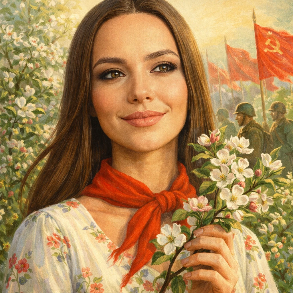 Плакат: Весна Победы — GPT Image 1.5 промт