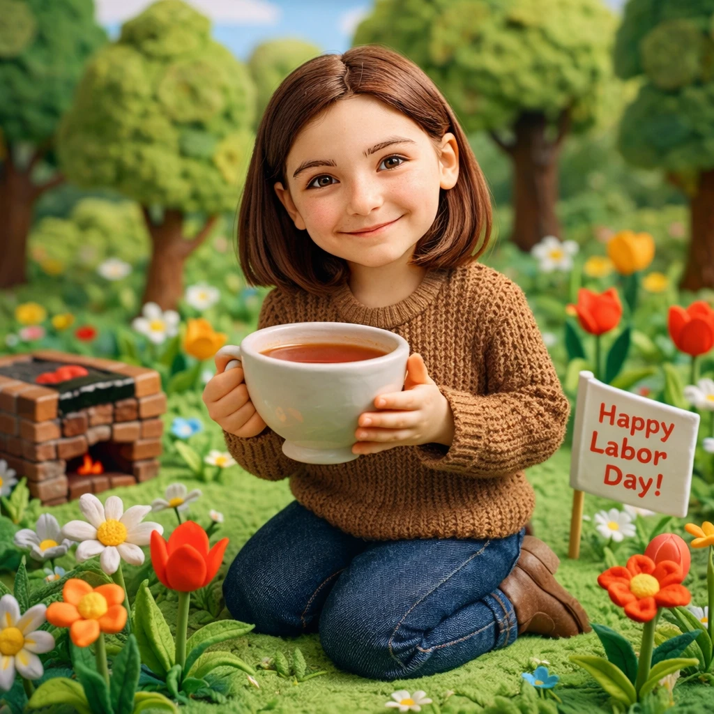 Пластилиновая весна — GPT Image 1.5 промт