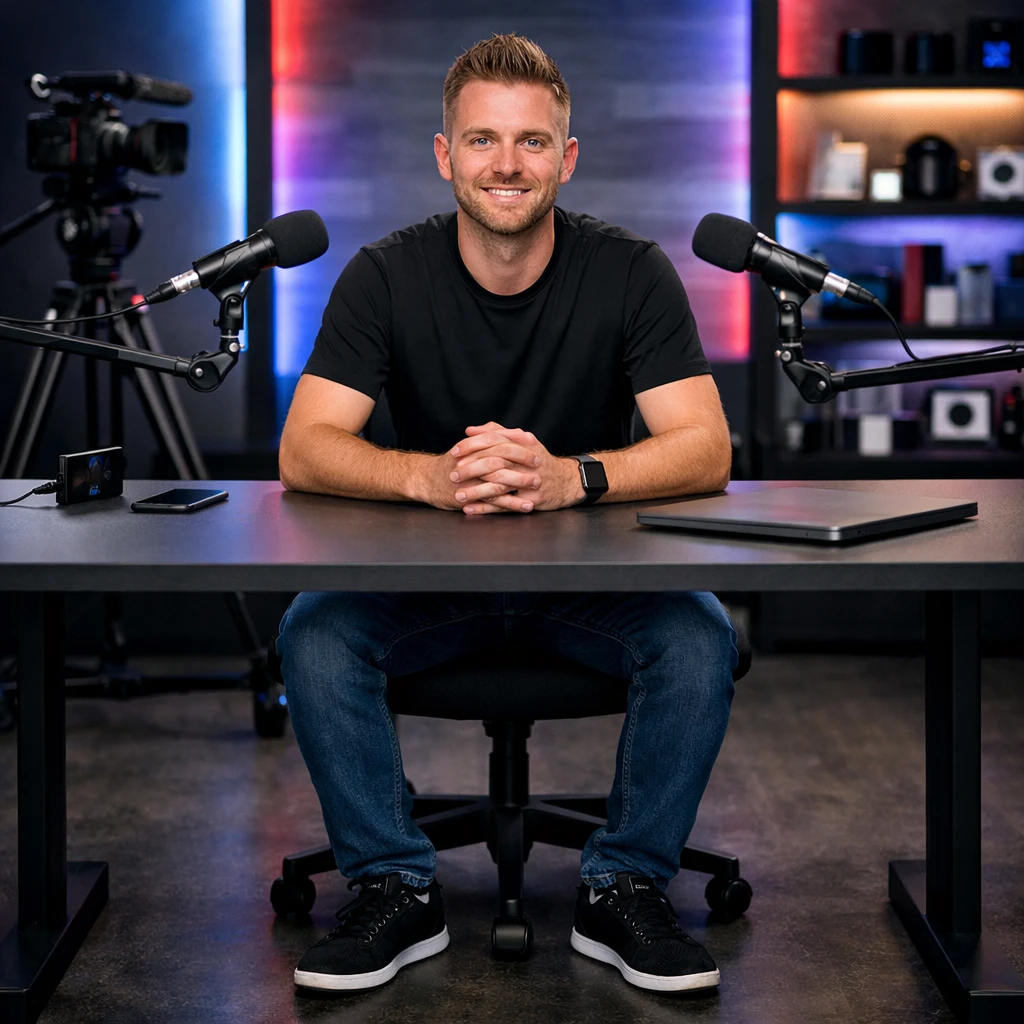 Популярный техно-блогер — GPT Image 1.5 промт