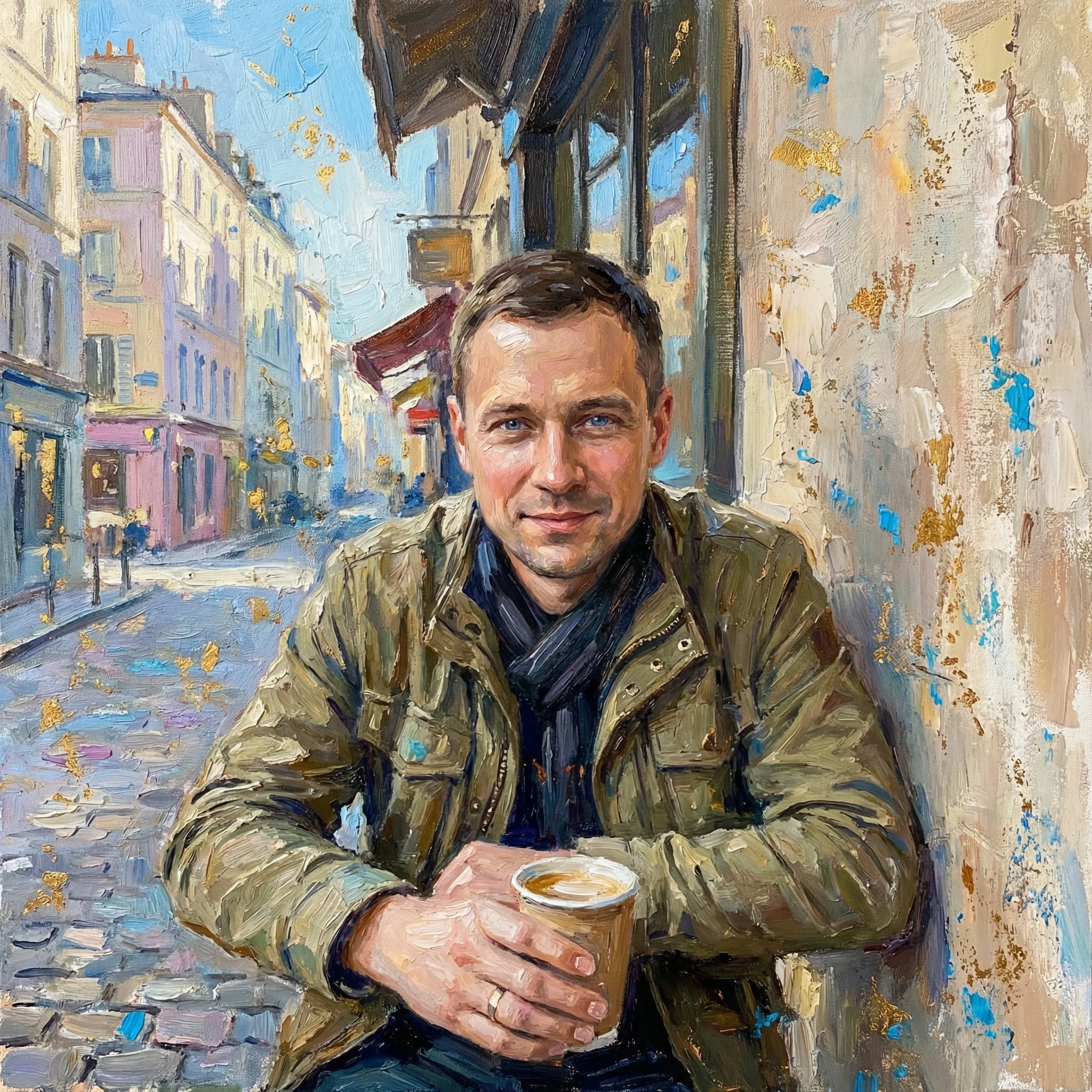 Портрет в стиле масляной живописи импрессионистов — Nano Banana Pro промт