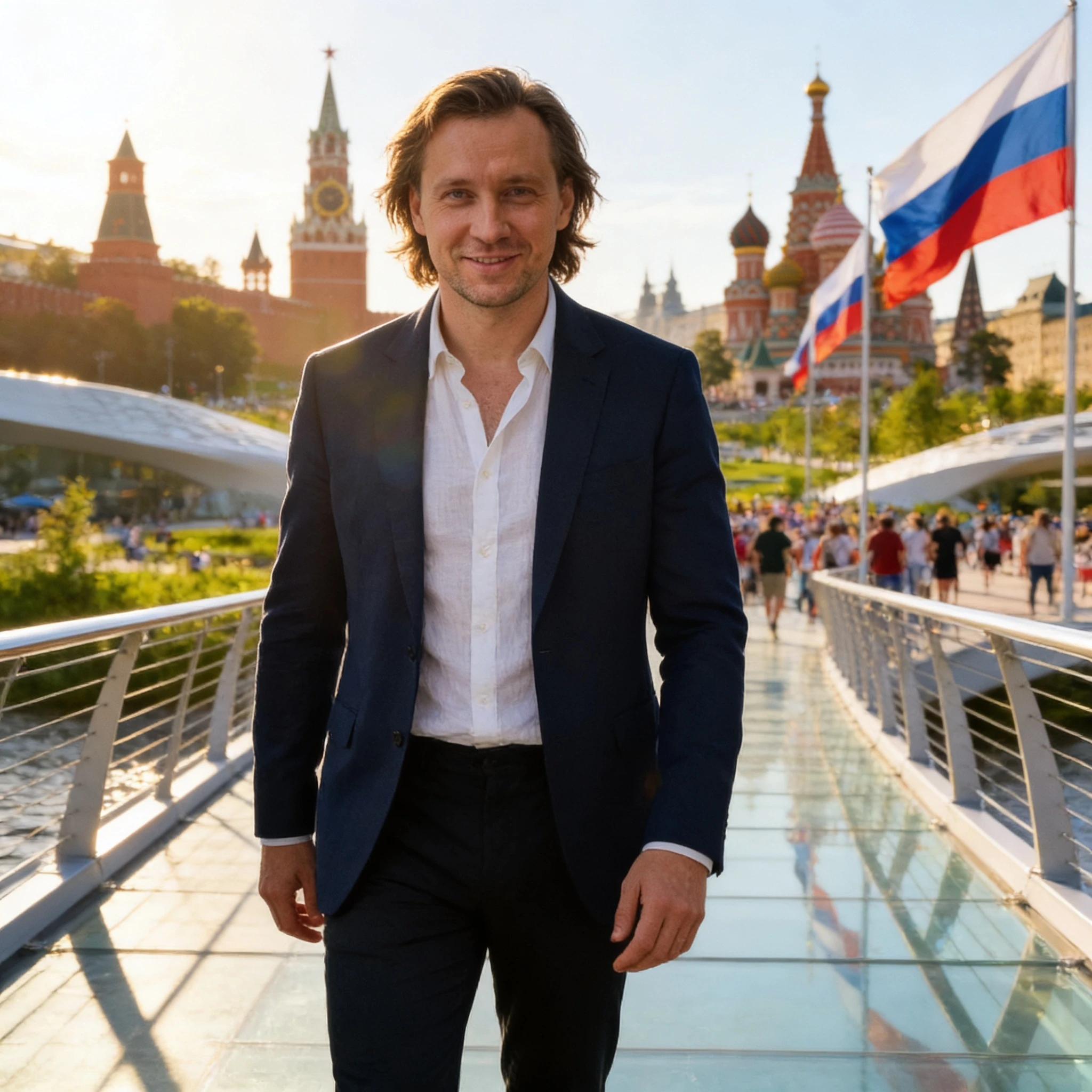 Постер: День России в Зарядье — Seedream 4.5 промт