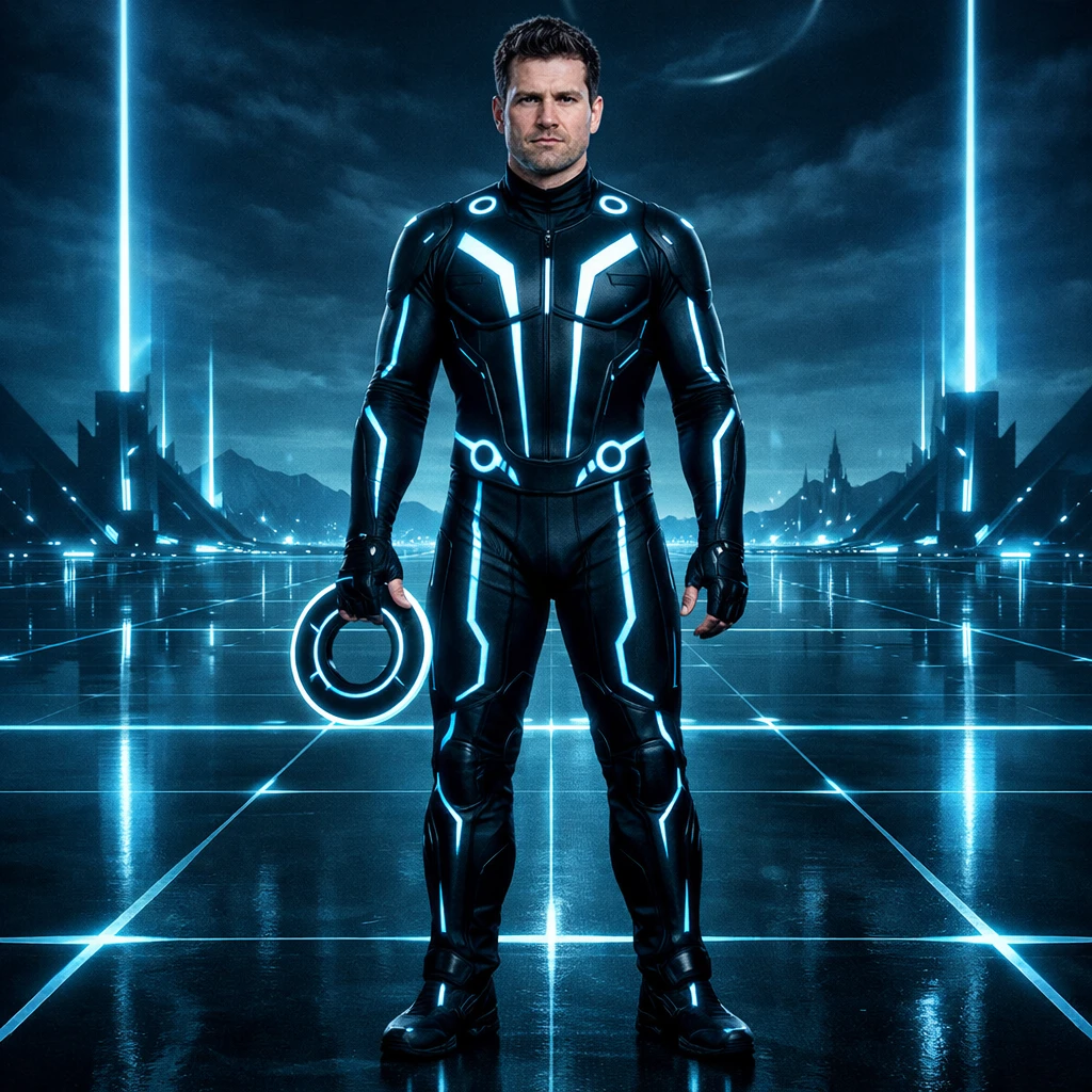 Постер фильма «Трон: Наследие» — GPT Image 1.5 промт