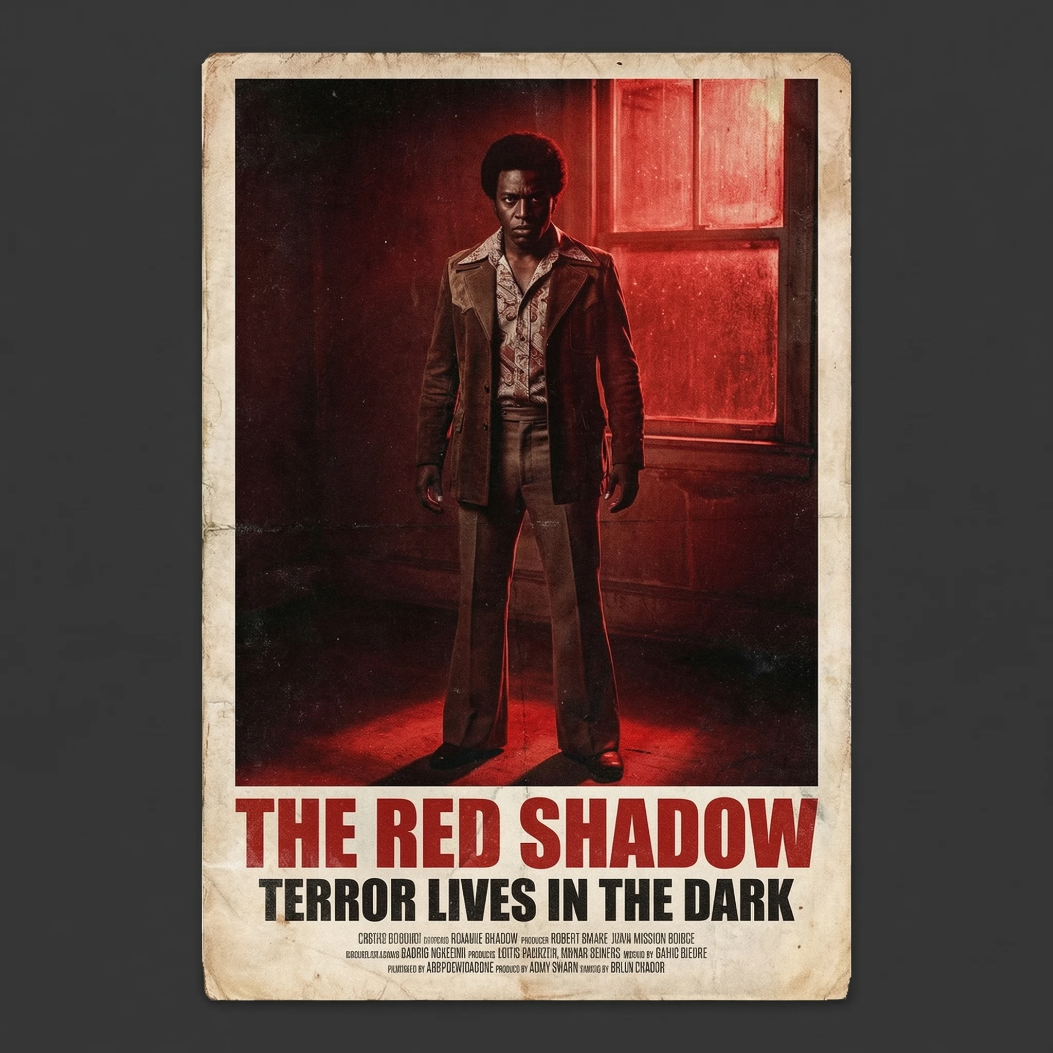 Постер ретро-фильма ужасов 70-х — Nano Banana Pro промт