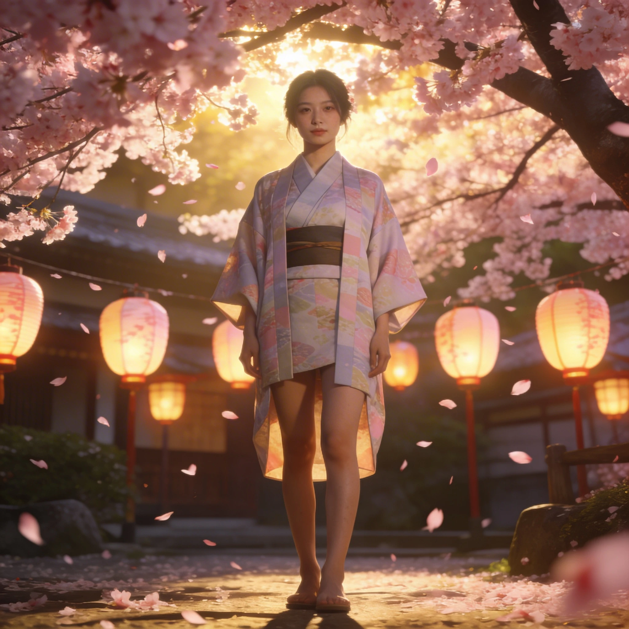 Праздник цветения сакуры в Японии — Seedream 4.5 промт