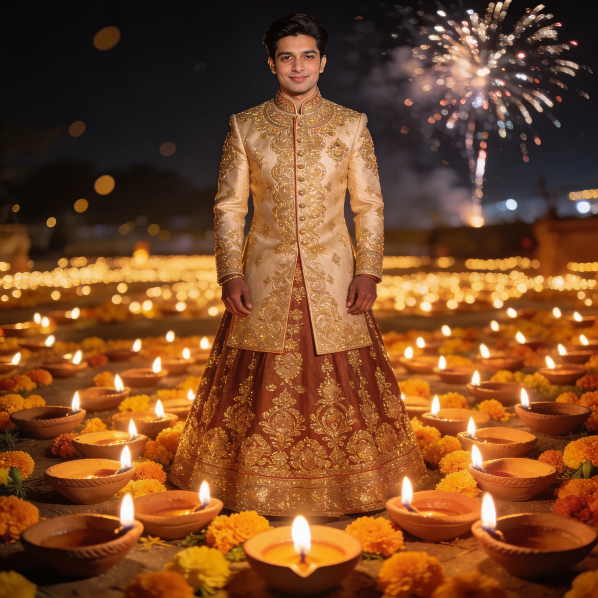 Празднование Дивали — Seedream 4.5 промт