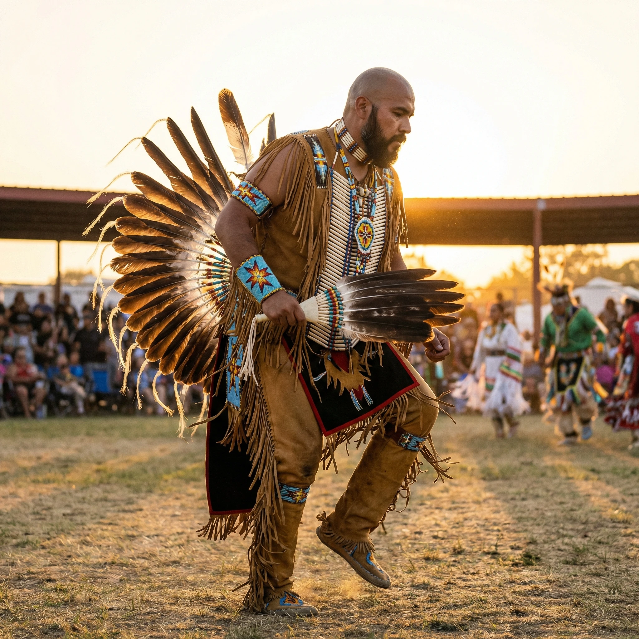 Празднование индейского фестиваля Пау Вау — Nano Banana Pro промт