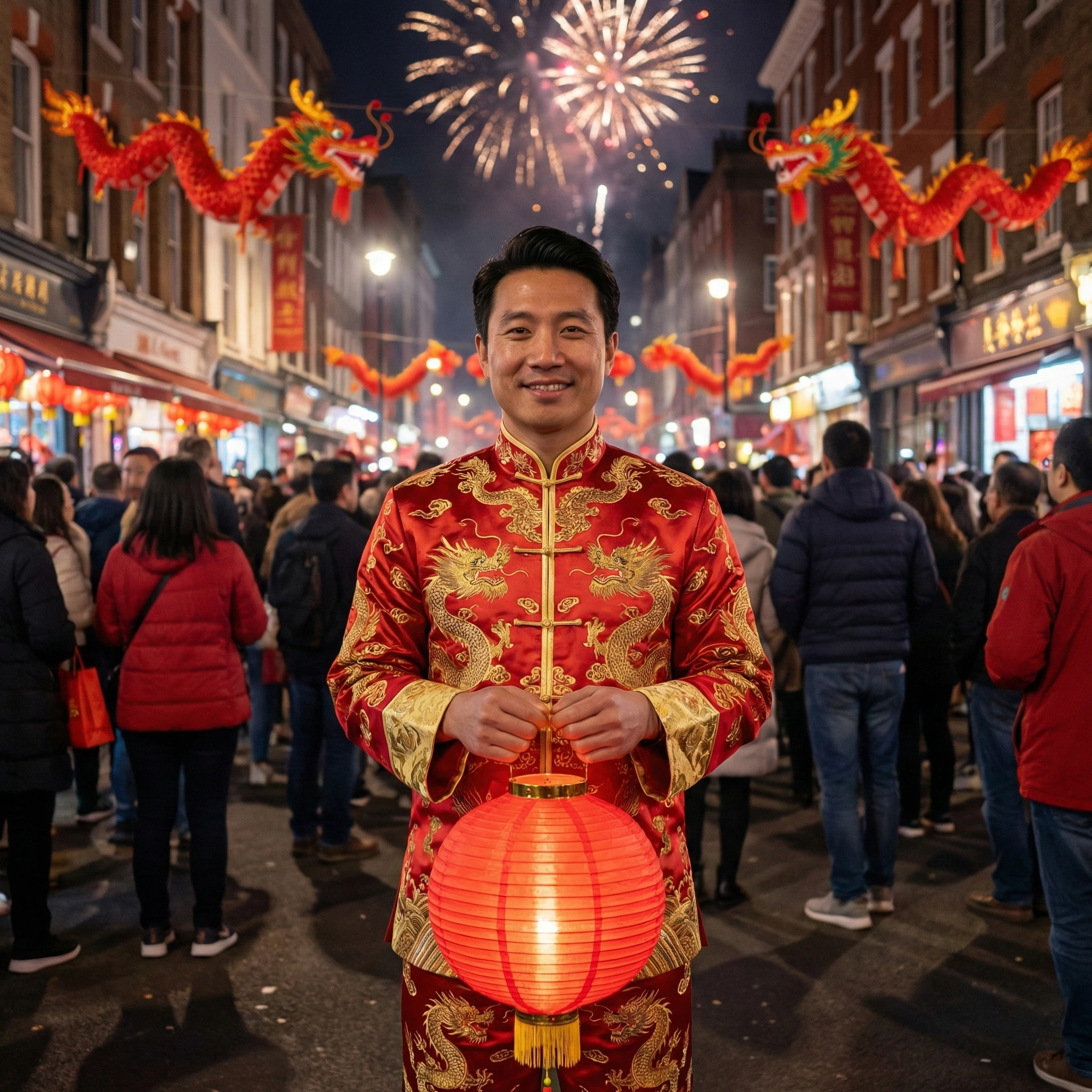 Празднование китайского Нового года — Nano Banana Pro промт