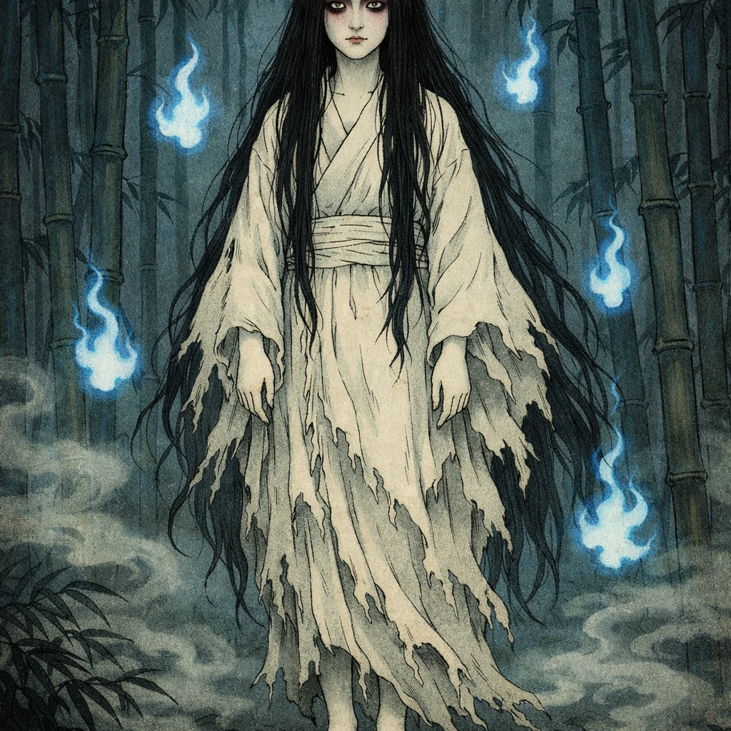 Призрак из японской легенды «Кайдан» — GPT Image 1.5 промт